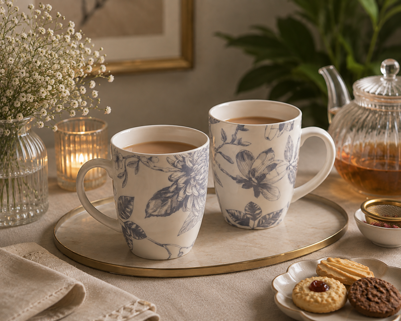 Serne Bone China Mug (Set of 2)