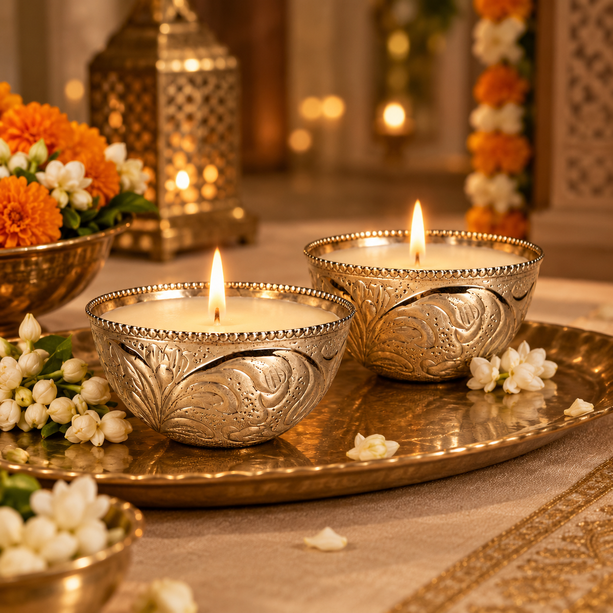 Mughal Wax Votive Pair