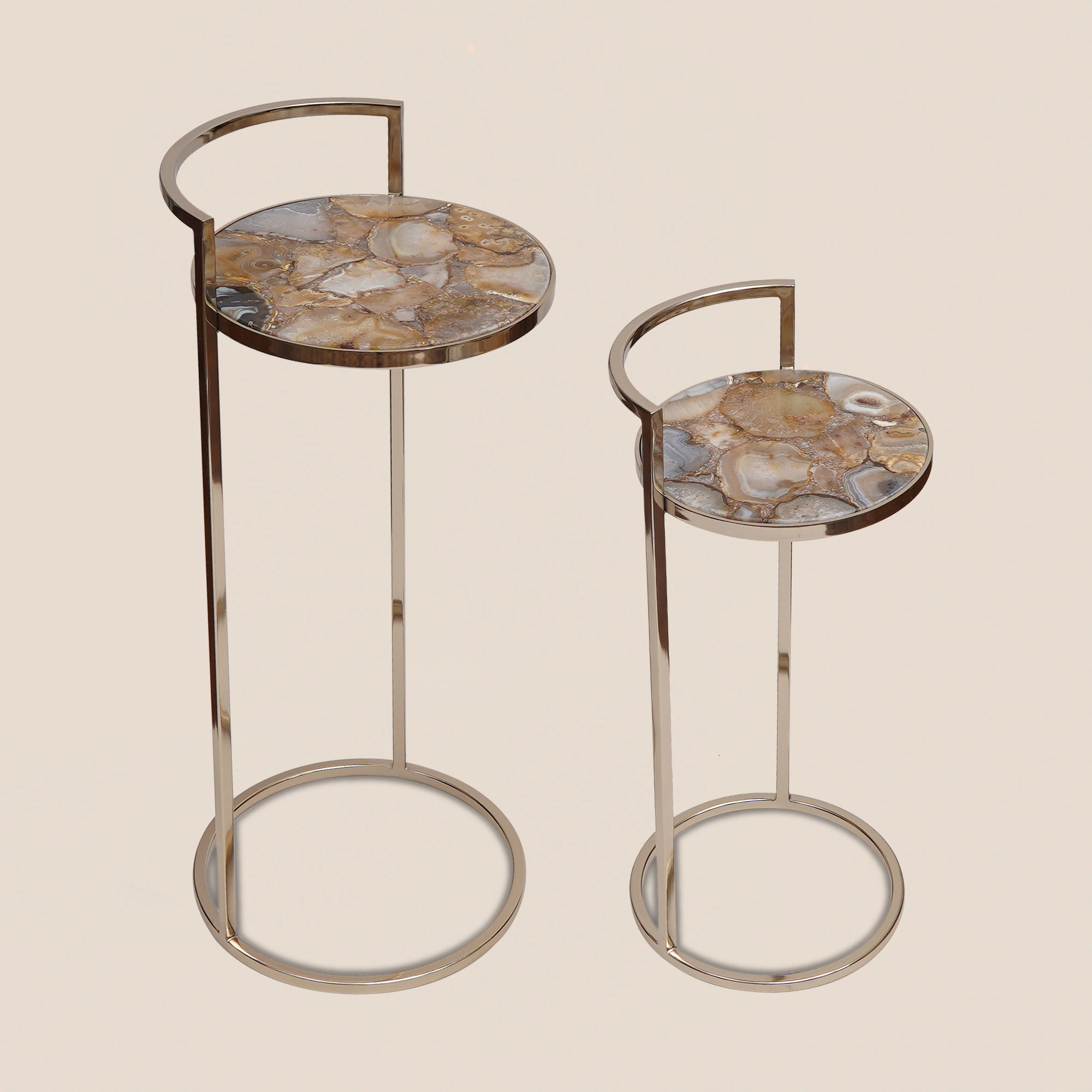 Golden Agate Nesting Tables