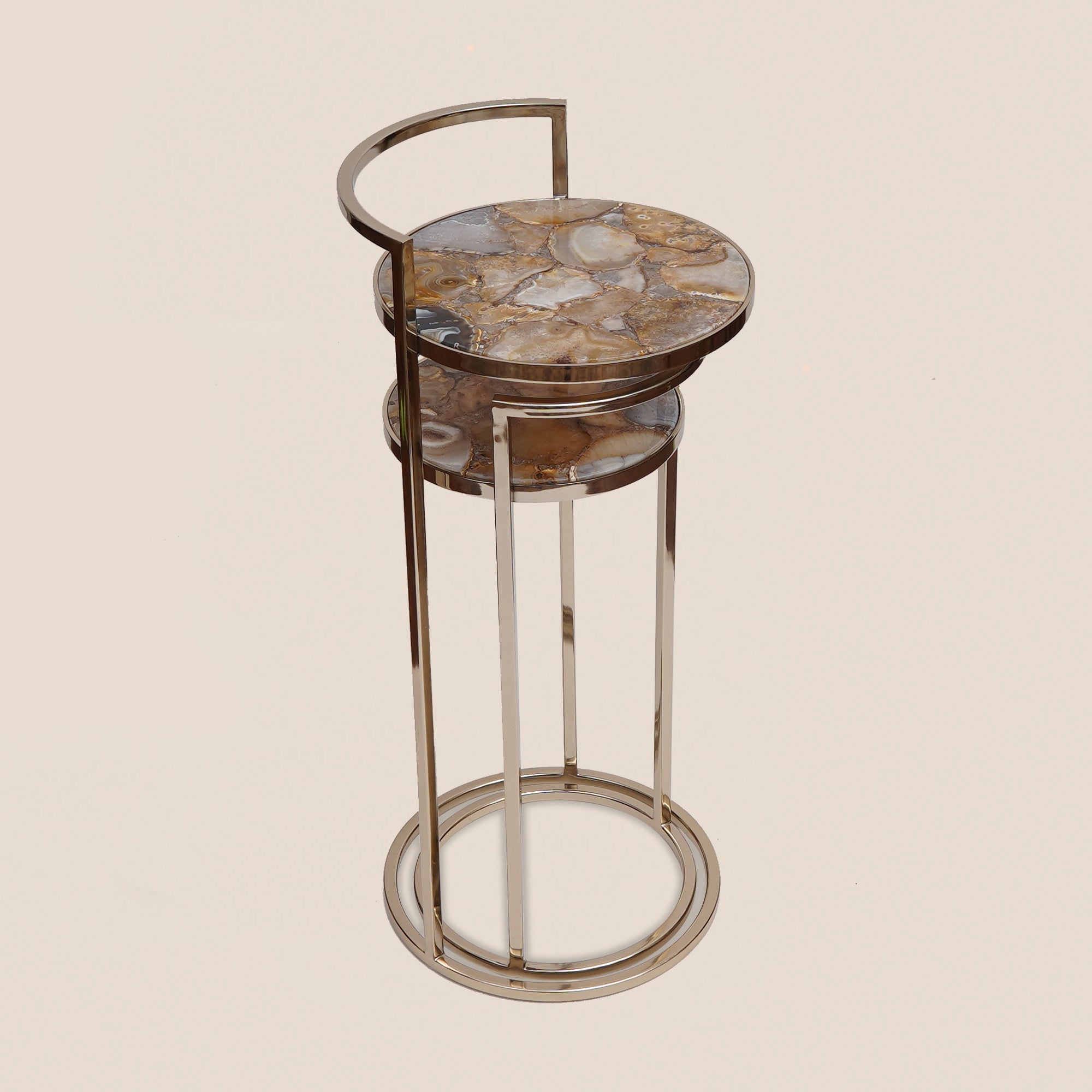 Golden Agate Nesting Tables