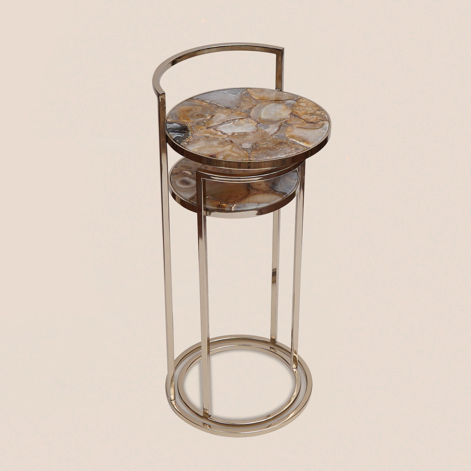 Golden Agate Nesting Tables