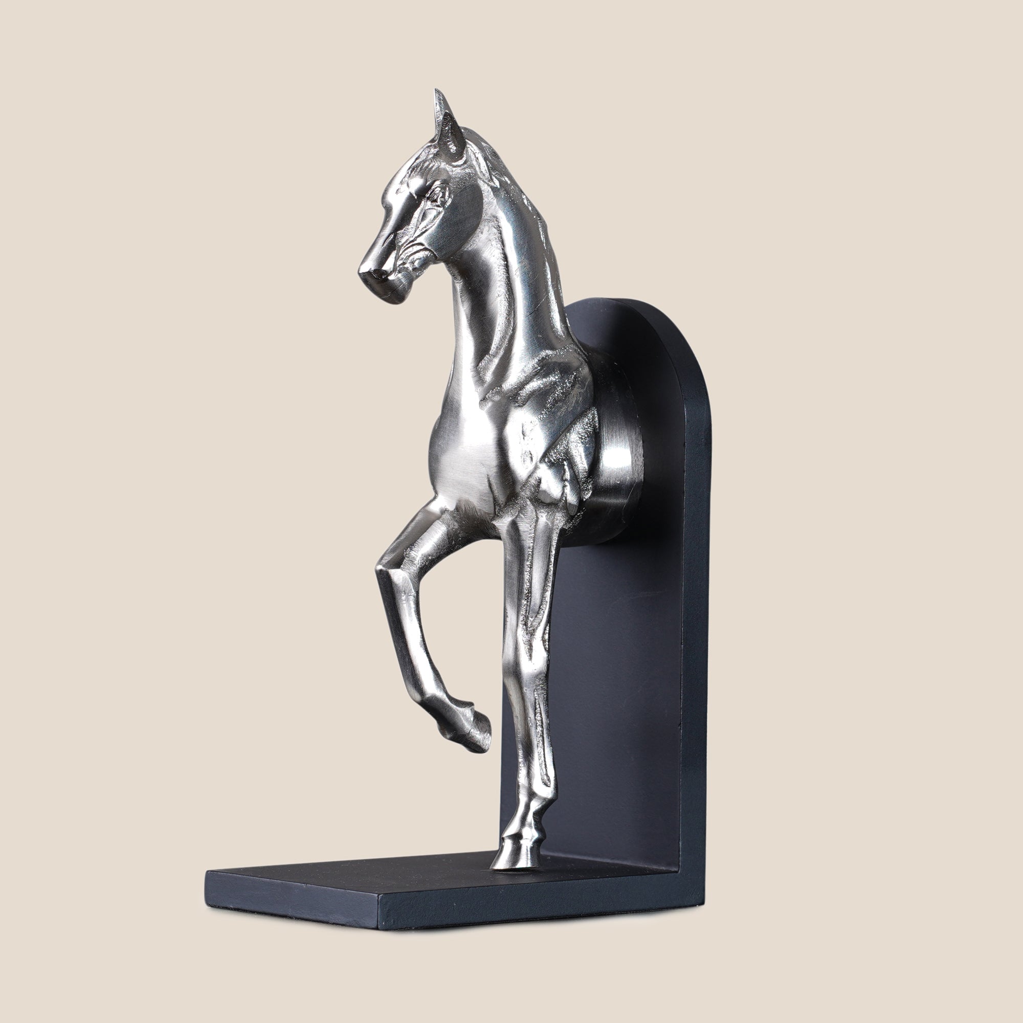 Horse Bookend Silver