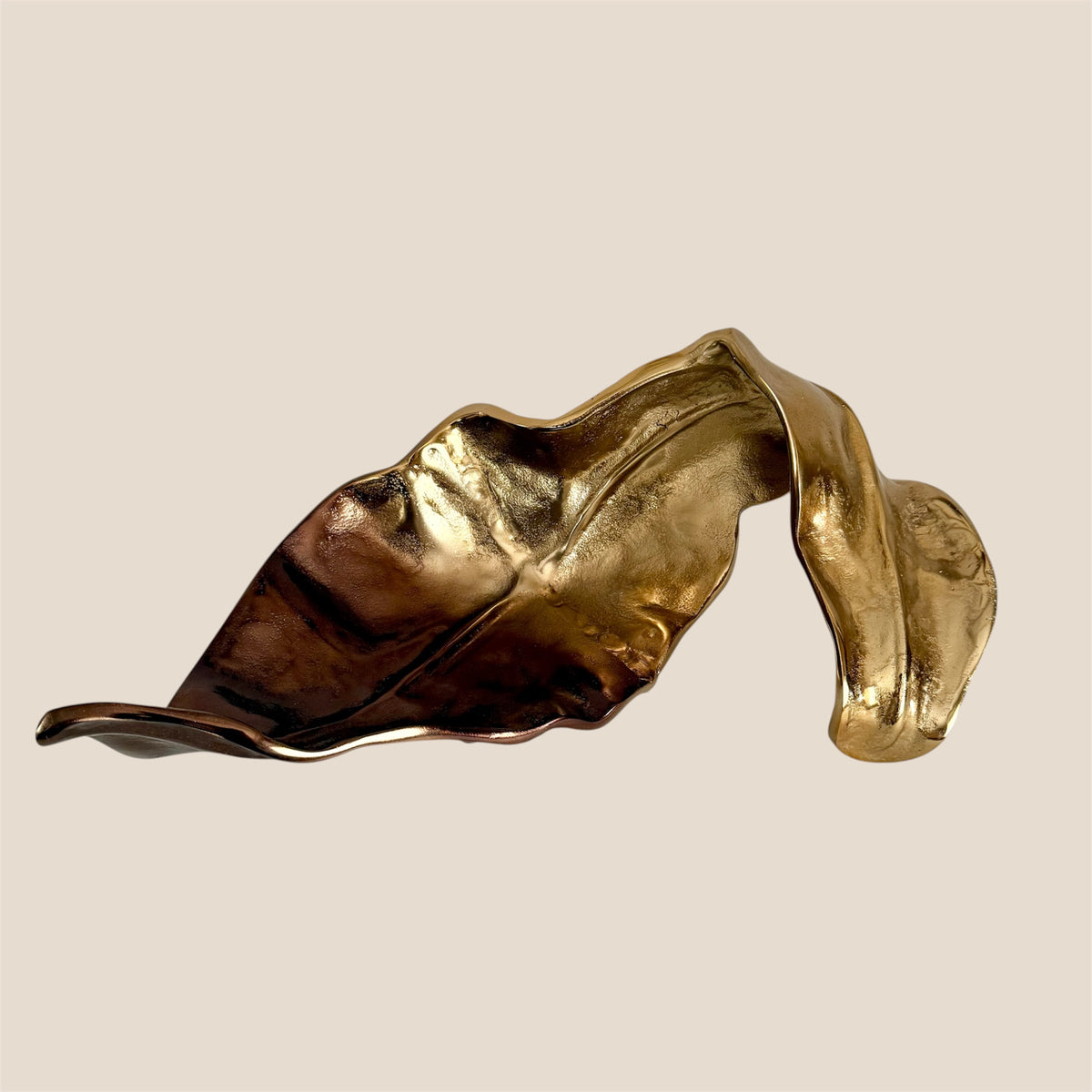 Gilded Cascade Sculpture