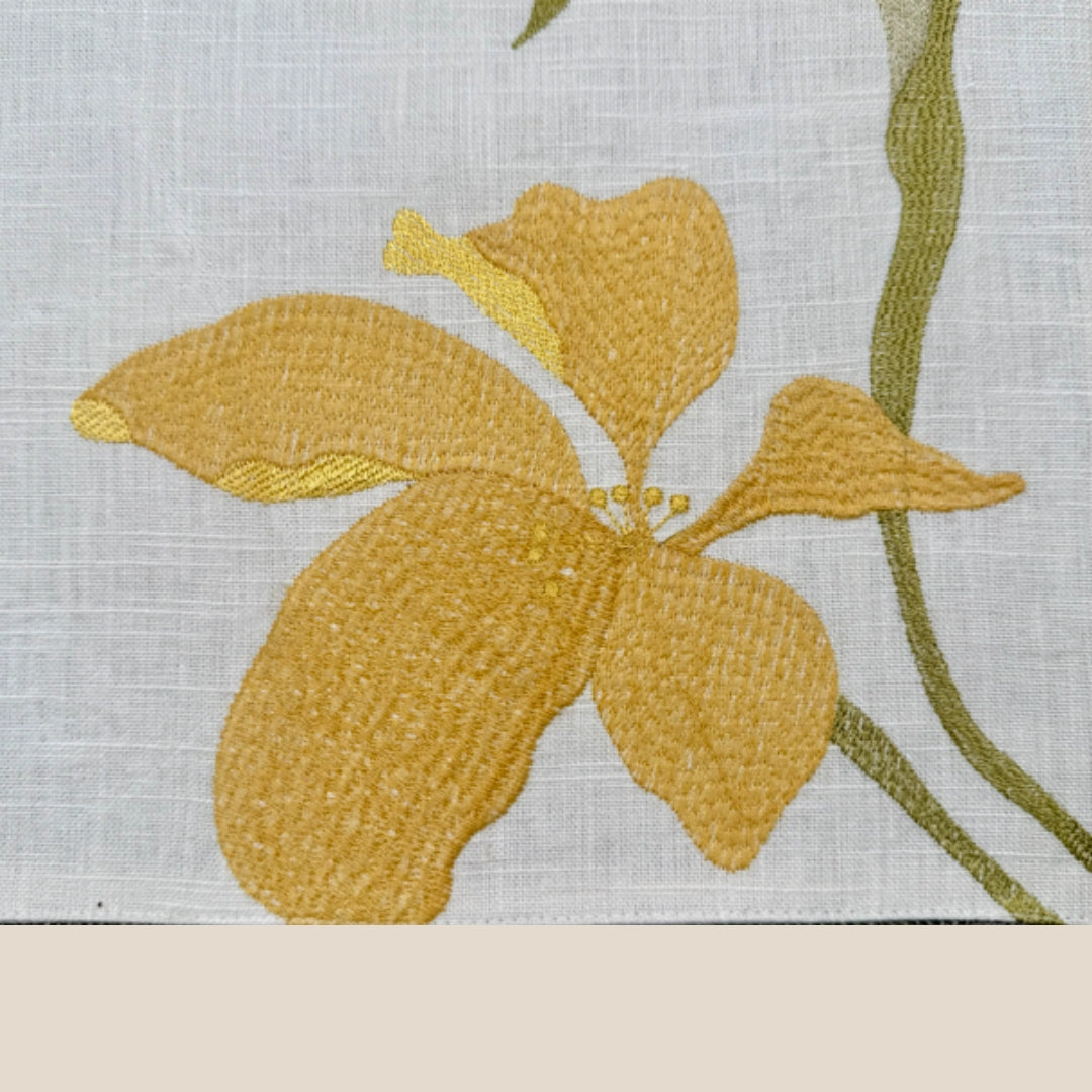 The Orchid Table Mats - Sunshine (Set of 6)