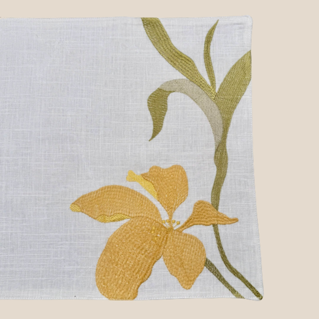 The Orchid Table Mats - Sunshine (Set of 6)