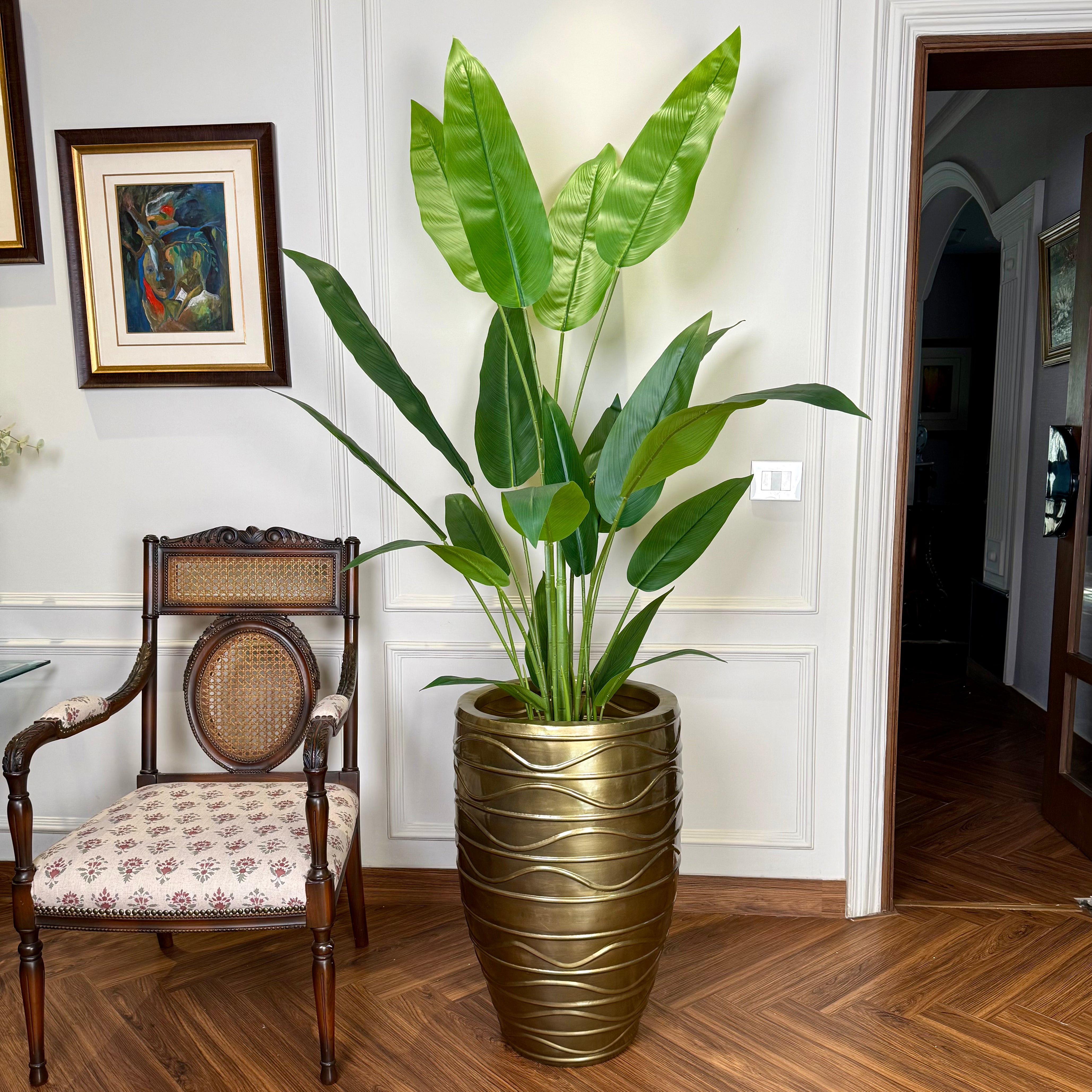 Gilded Crest Planter - Large