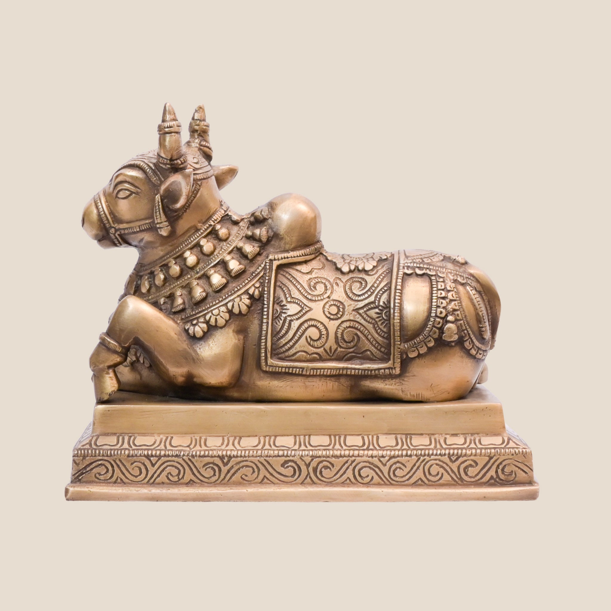 Shivaan Nandi Ji - Antique Gold