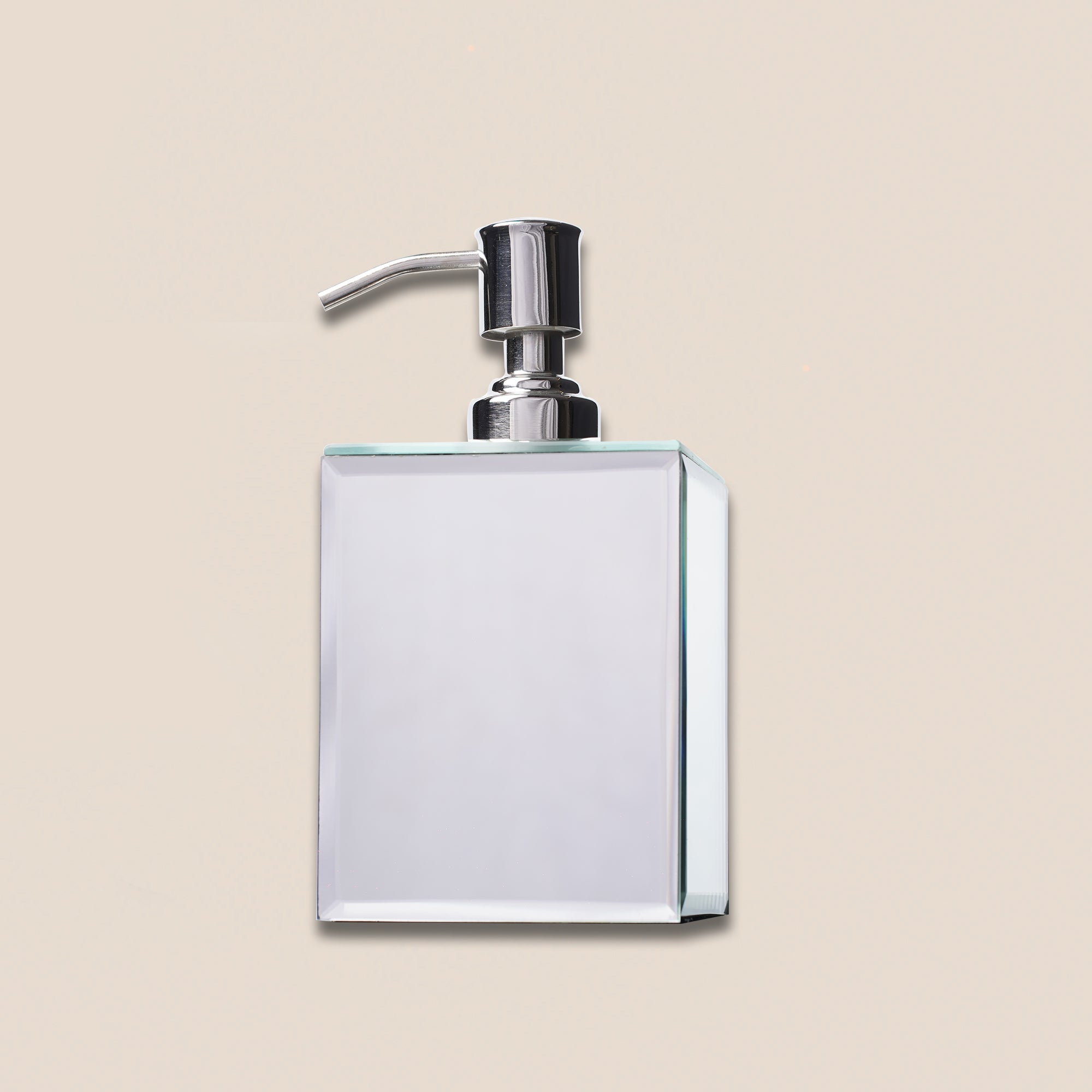 Luxe Clear Mirrored Soap Dispenser