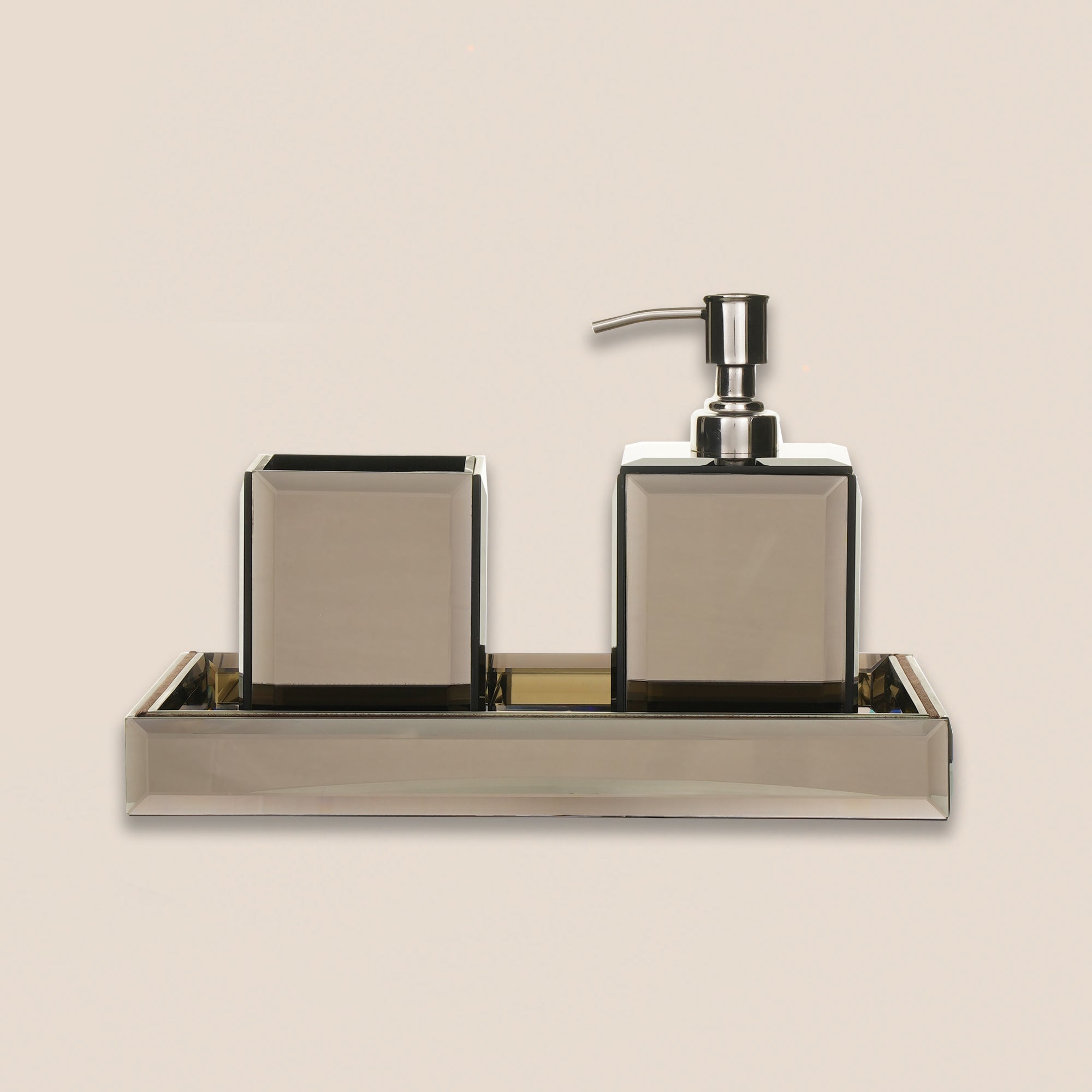 Luxe Bronze Mirrored Tray