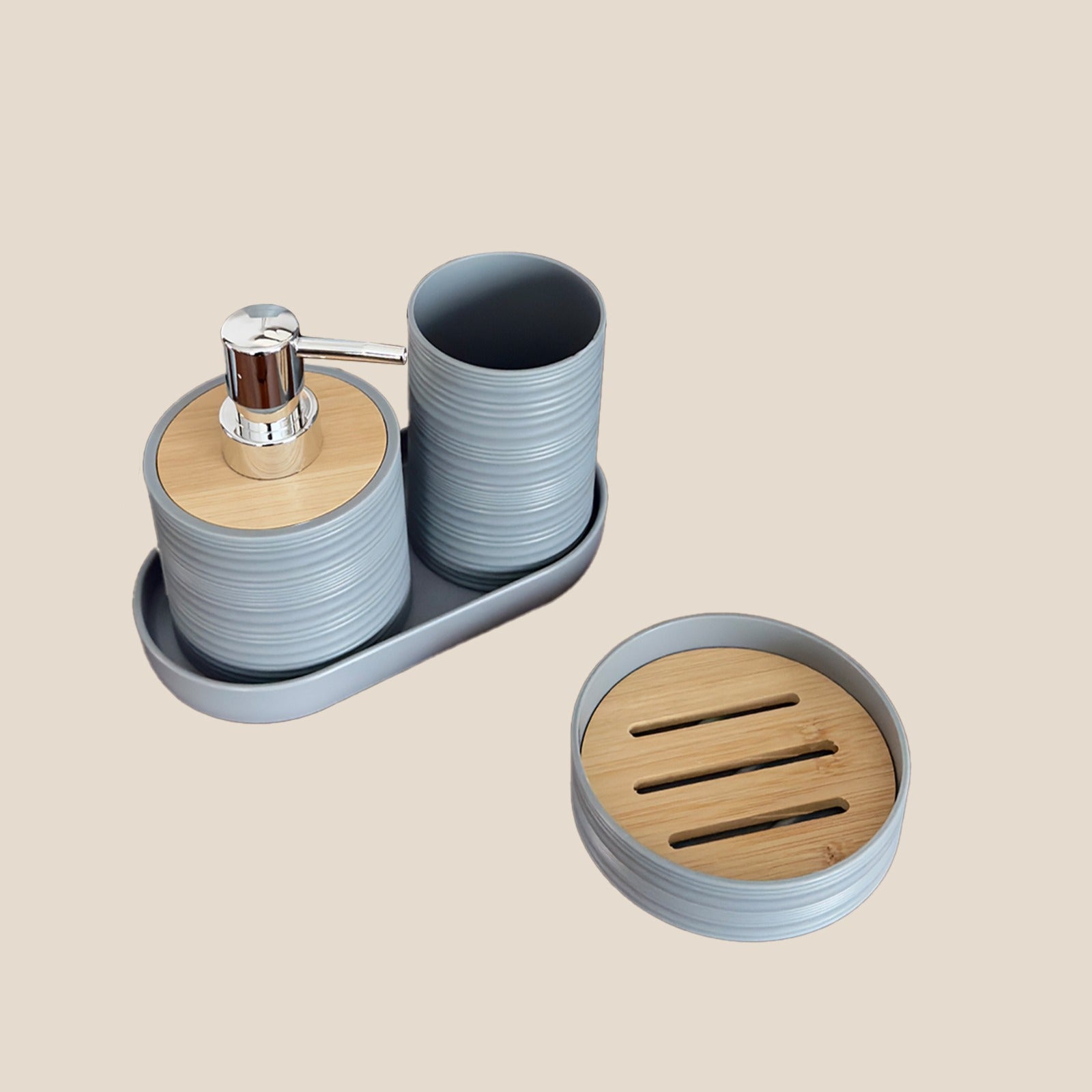 Ash Grey Bathroom Set