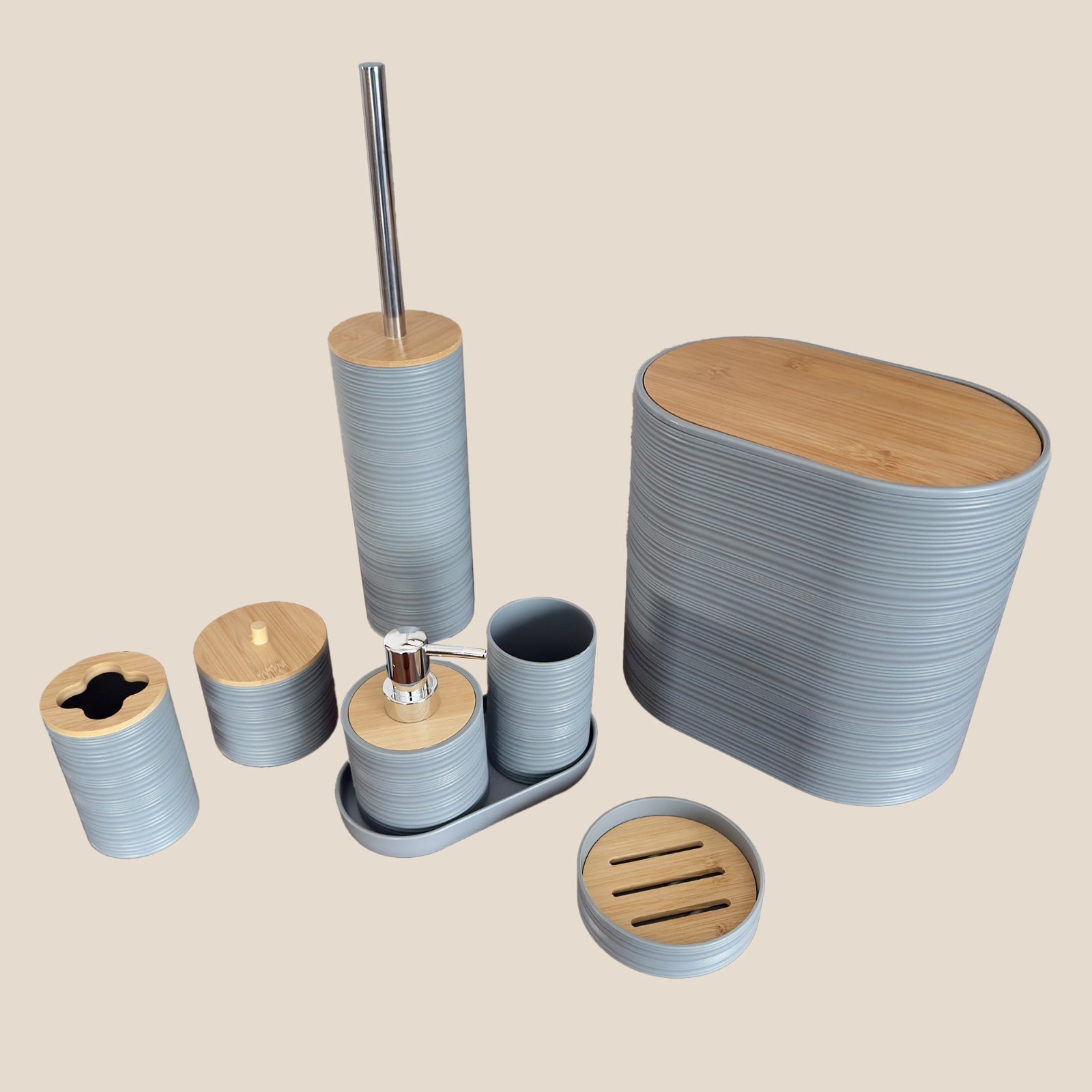 Ash Grey Bathroom Set