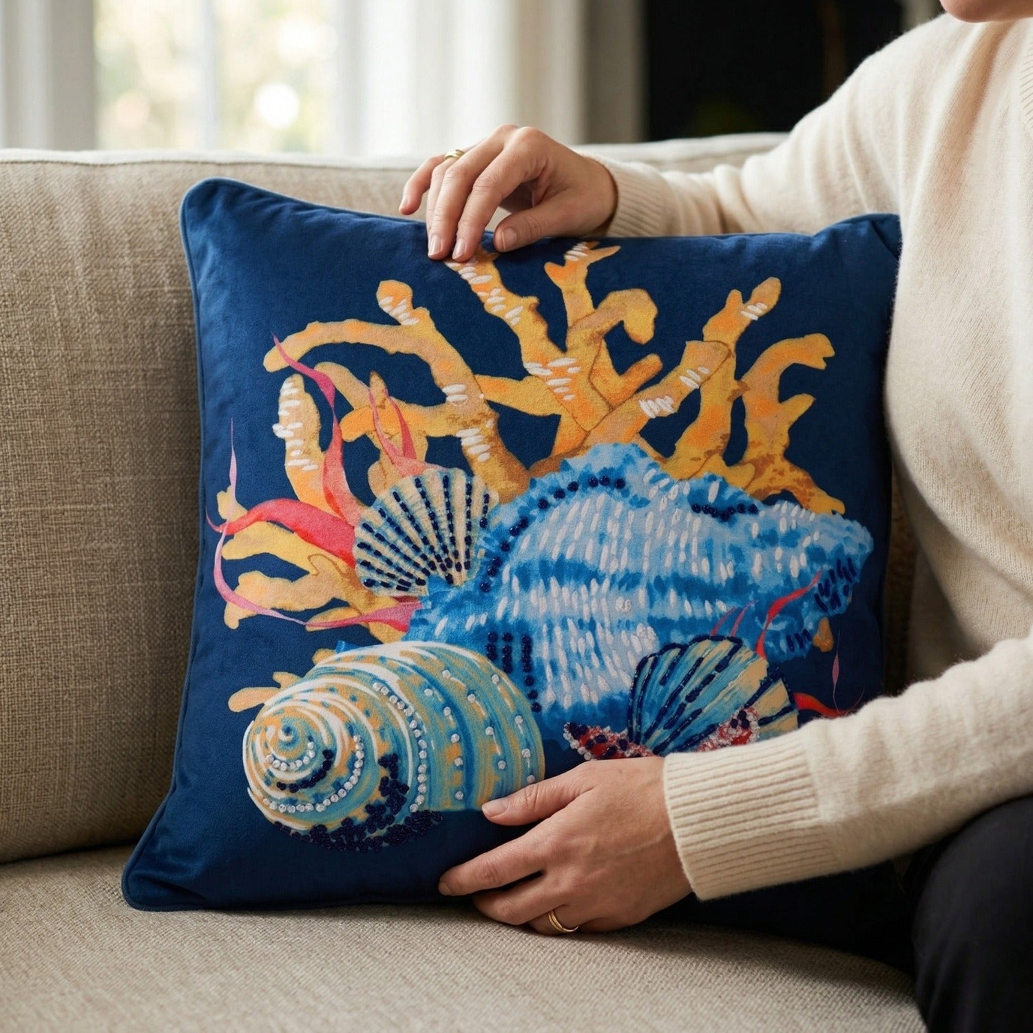 Coral Reef Cushion Cover