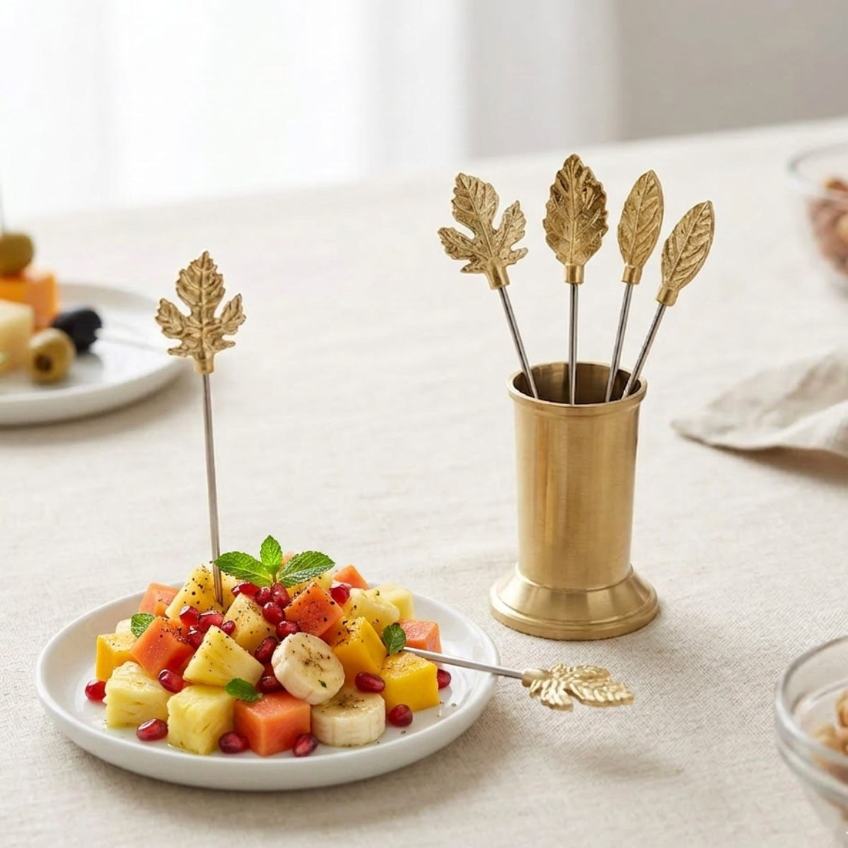 Leaf Elegance Cocktail Picks Set