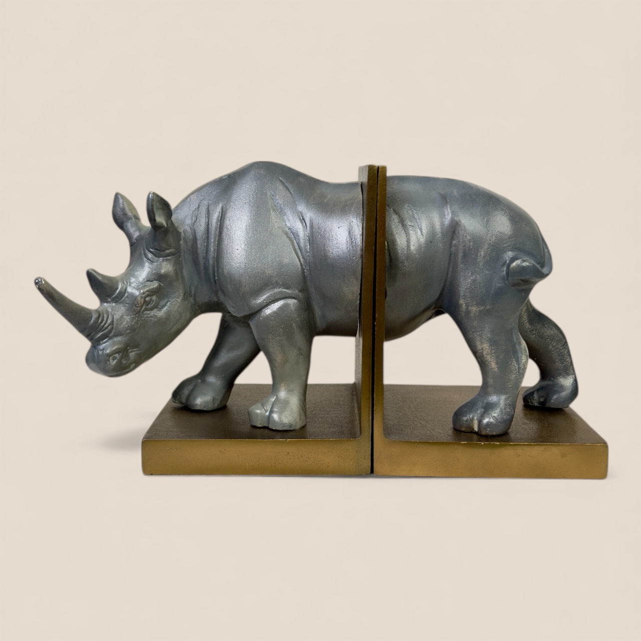 Imperial Rhino Luxe Bookends