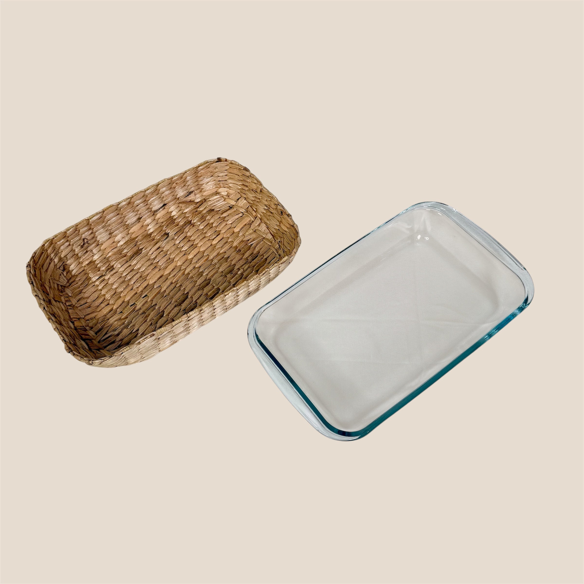 Cane & Glass borosilicate Dish Rectangle - Small
