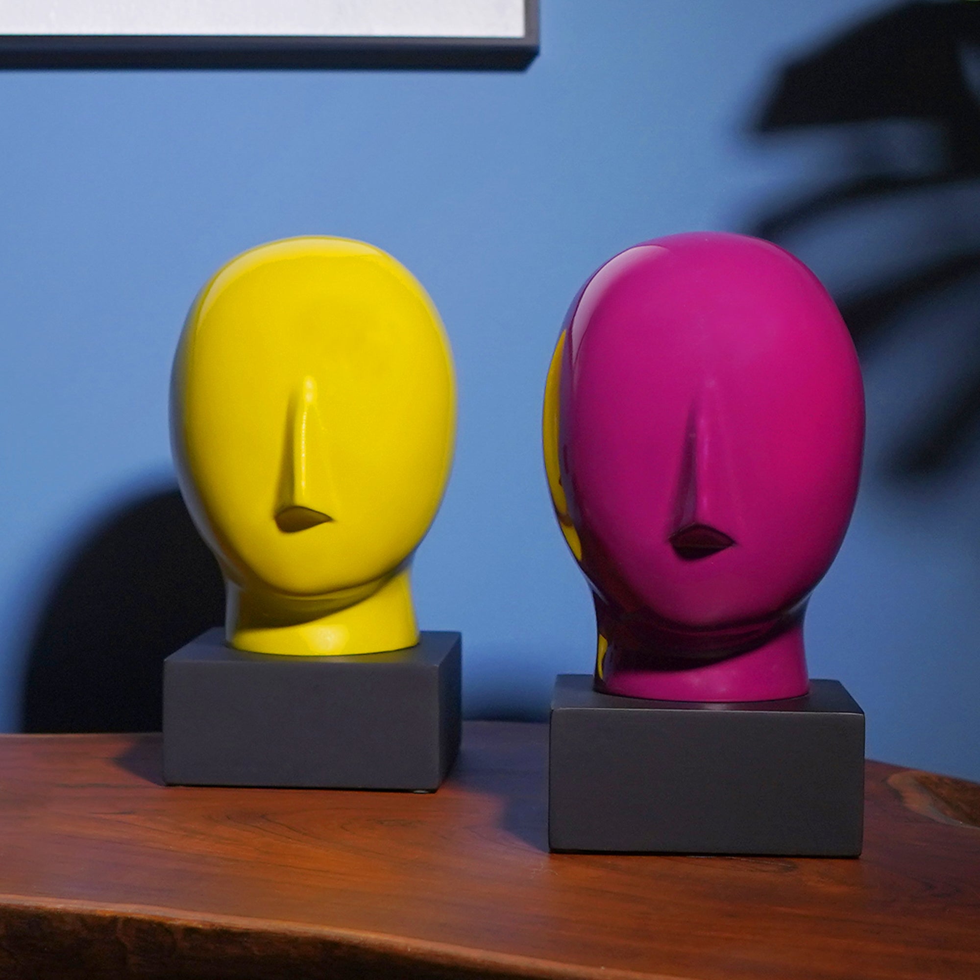 Minimalist Muse Sculpture - Neon