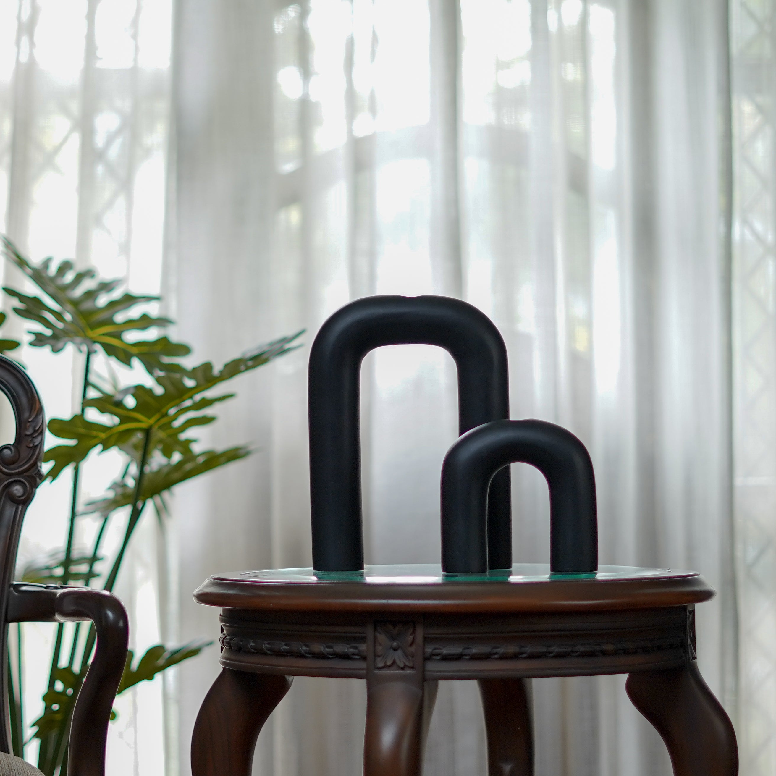 Arc Sculptural Decor Objects - Set of Two