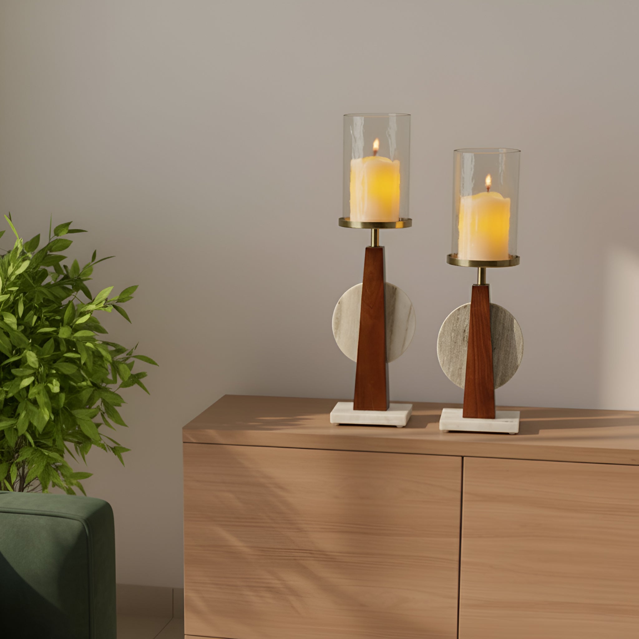 Orbica Candle Stand - Set of 2