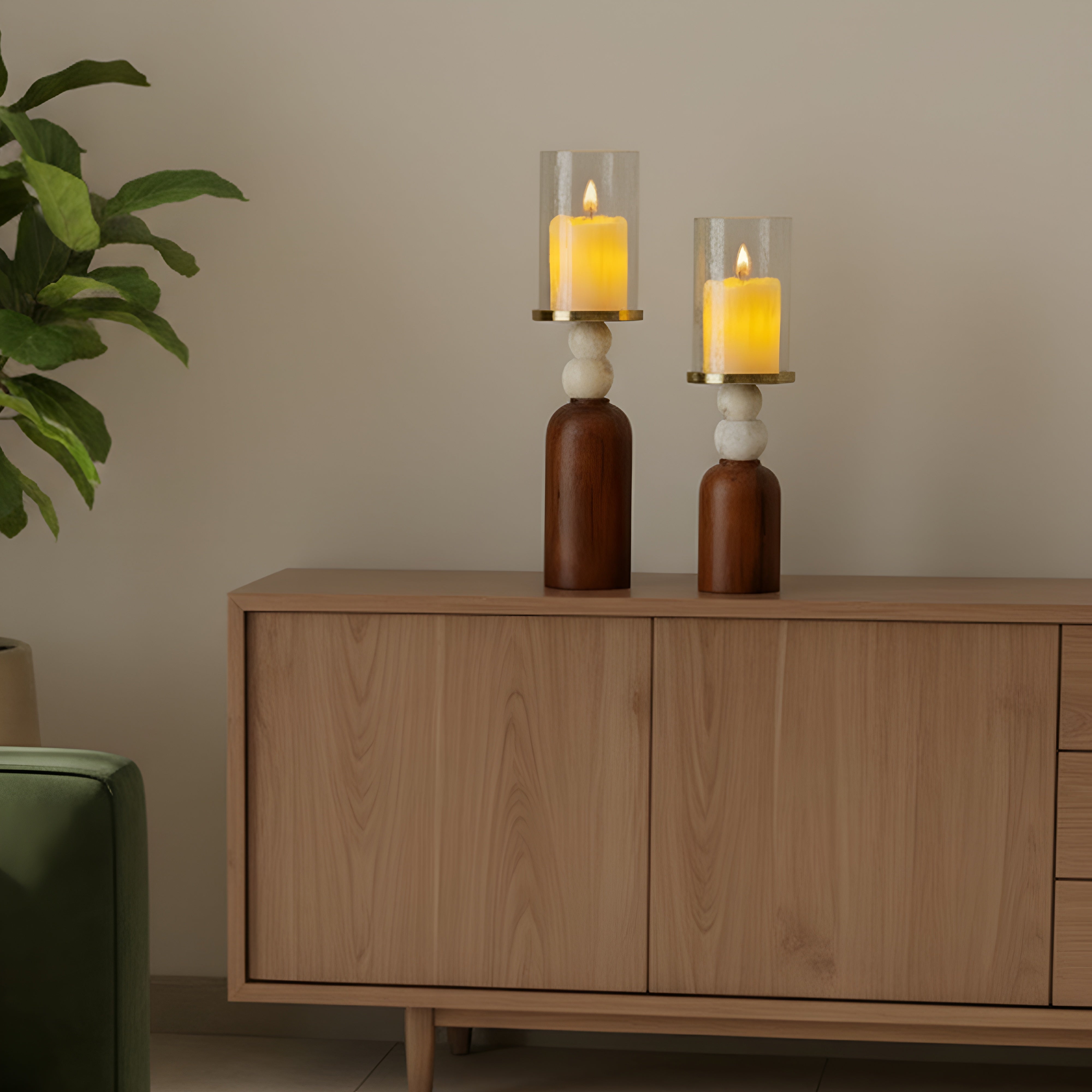 Lunaris Candle Stand - Set of 2