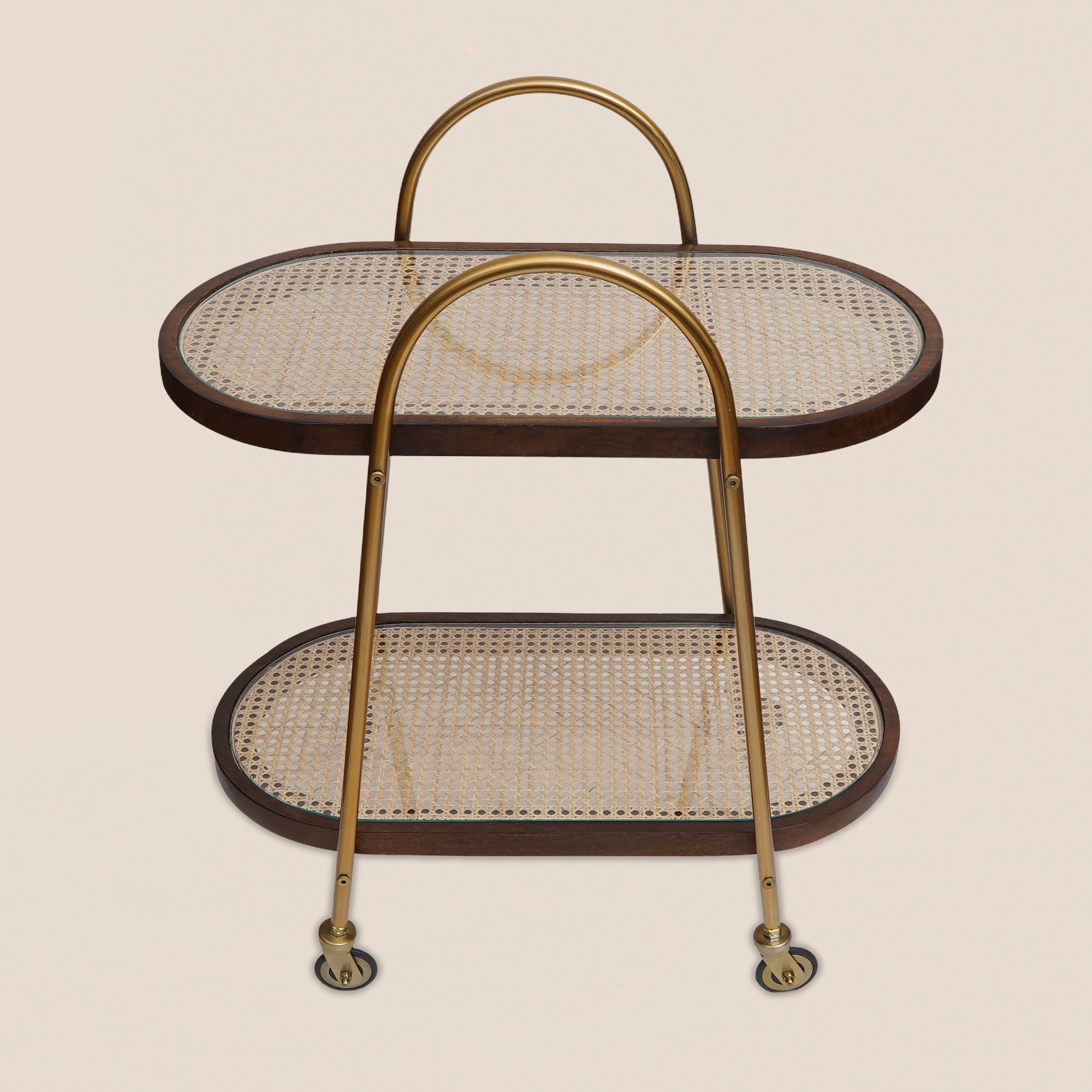 Rattan Luxe Bar Trolley