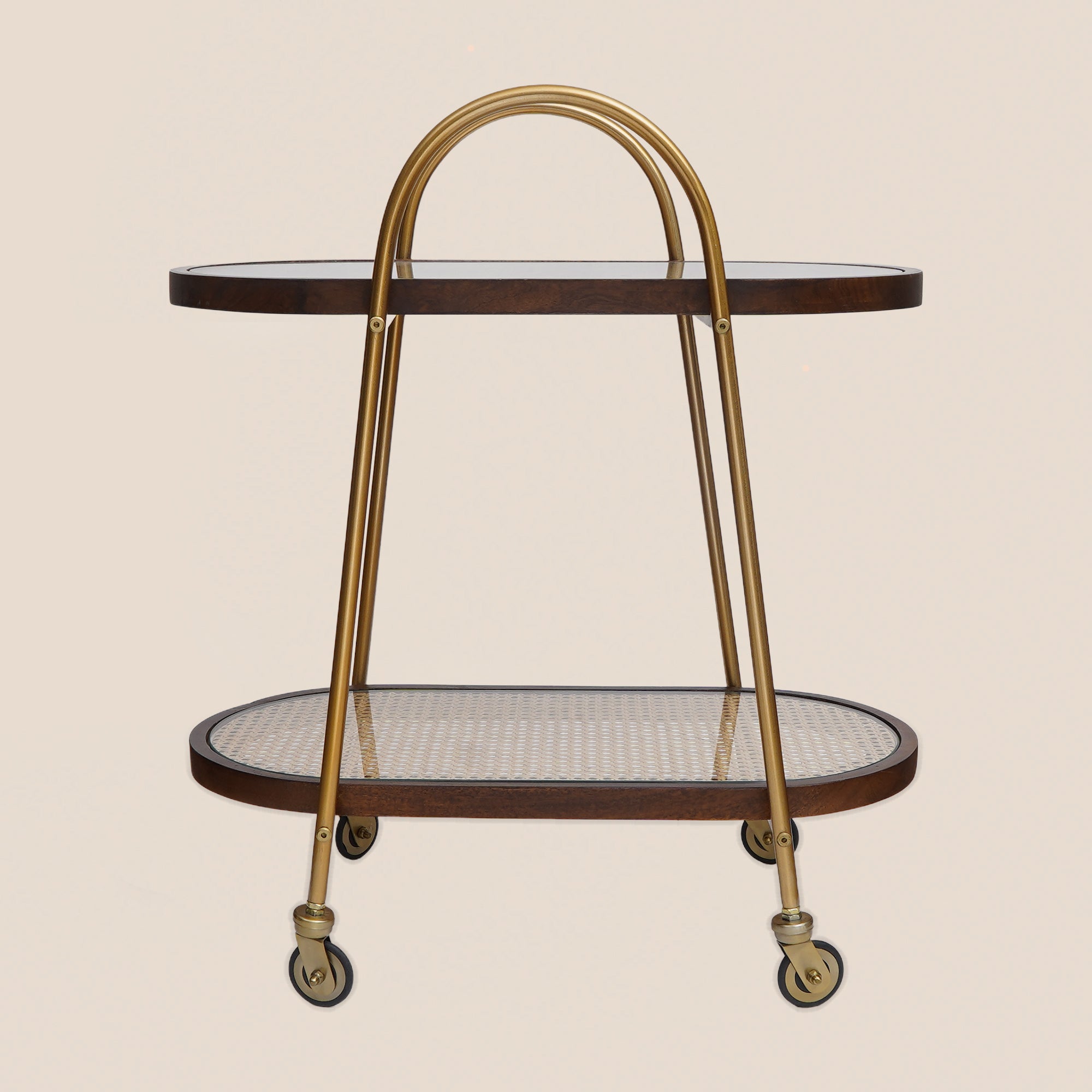 Rattan Luxe Bar Trolley