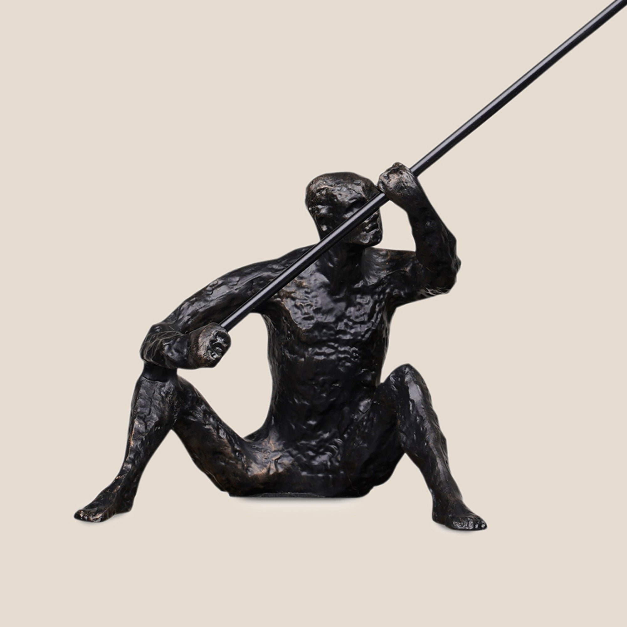 The Art of Patience – Fisherman Sculpture