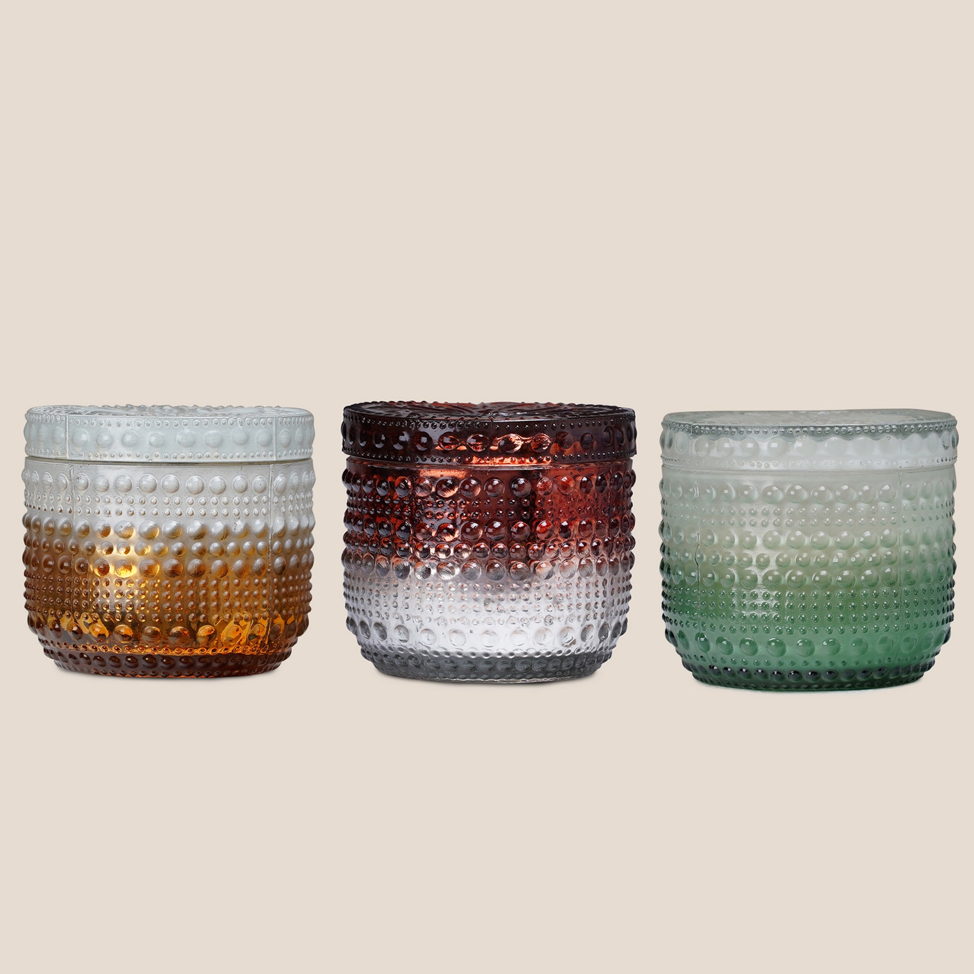 Dimpled Glow Rust Mist (Set of 2)