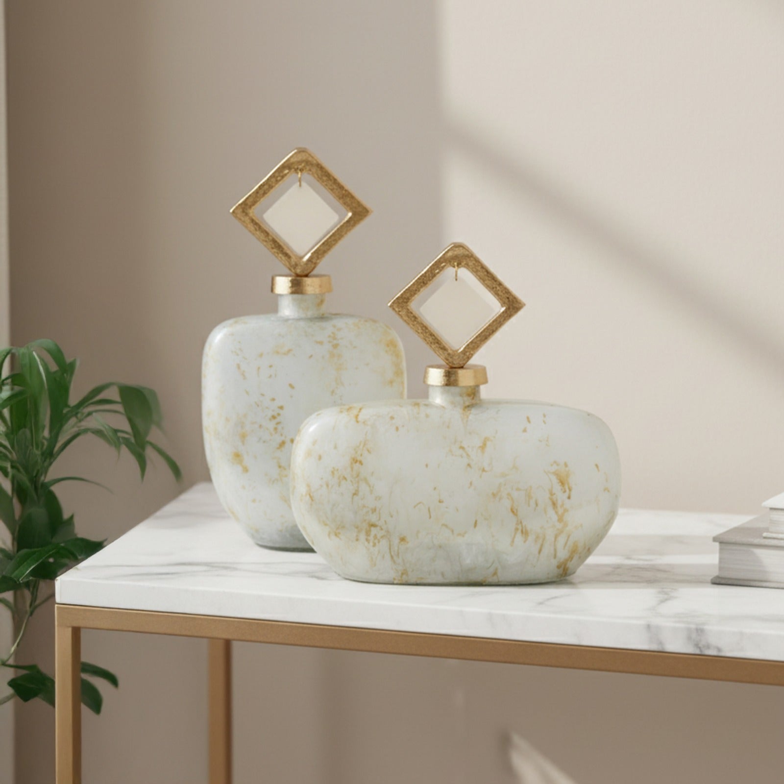 White Cloud Decor Bottles