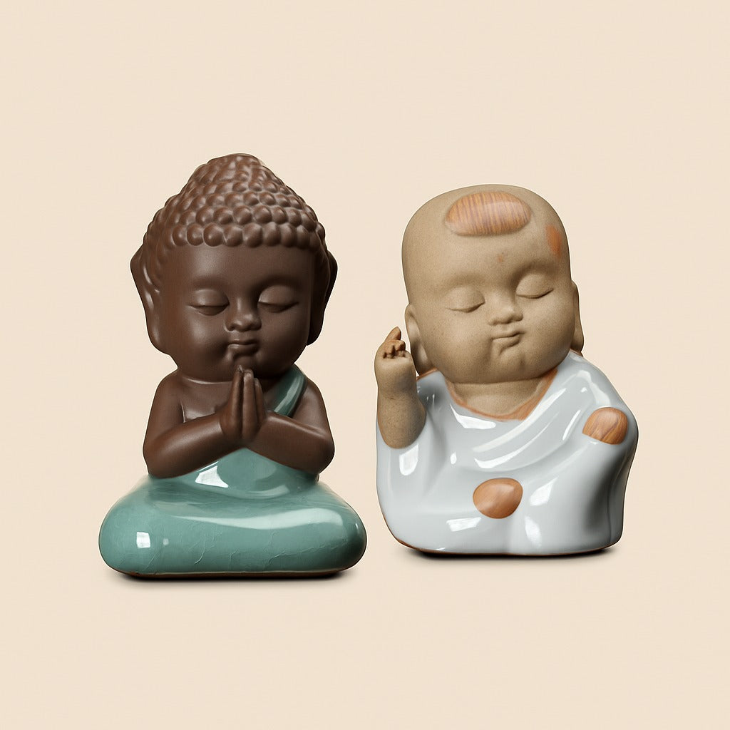 Serenity Monk Figurine (set of 2)