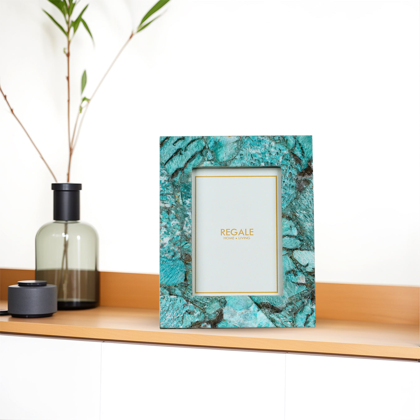 Amazonite Stone Photo Frame