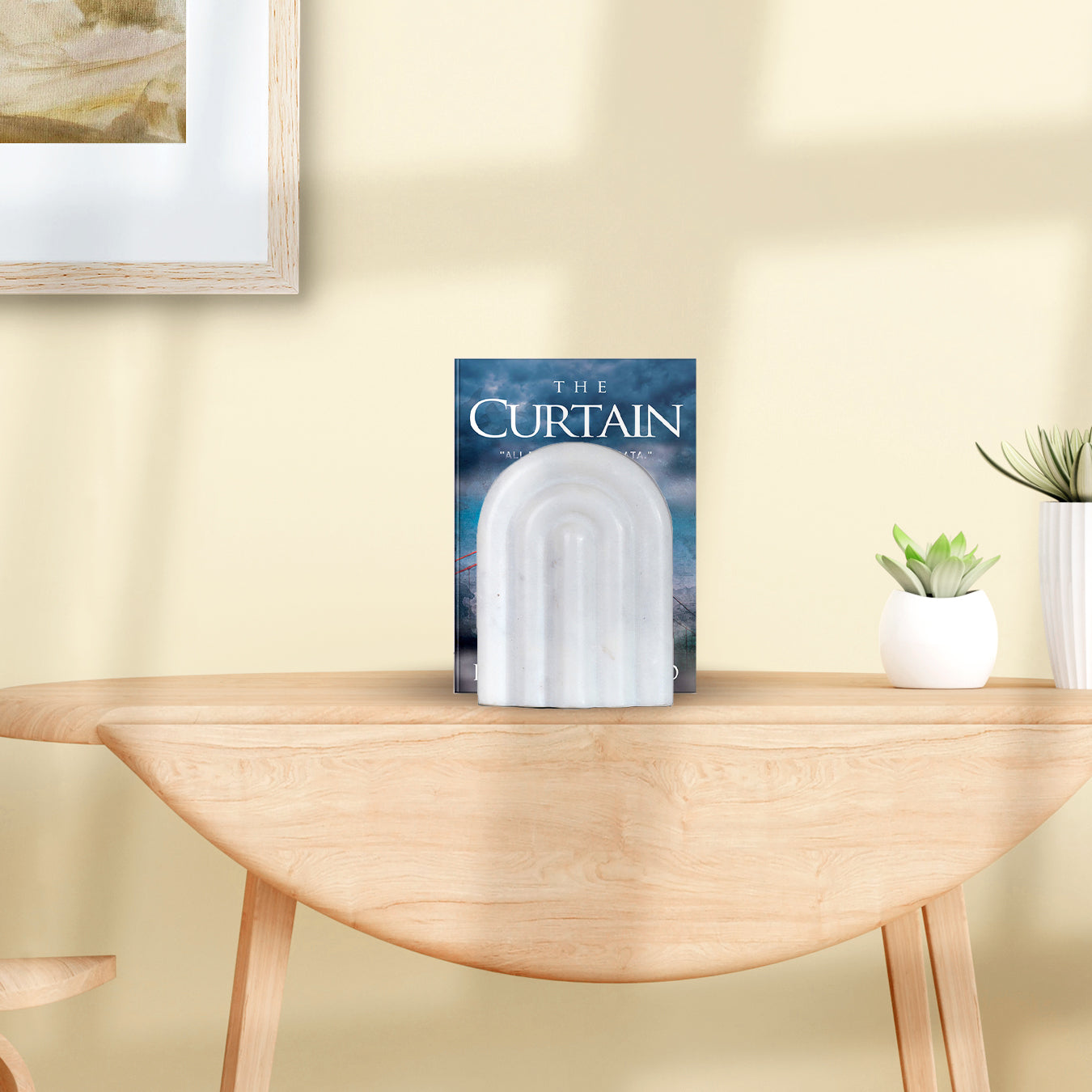 Arc Marble Bookend