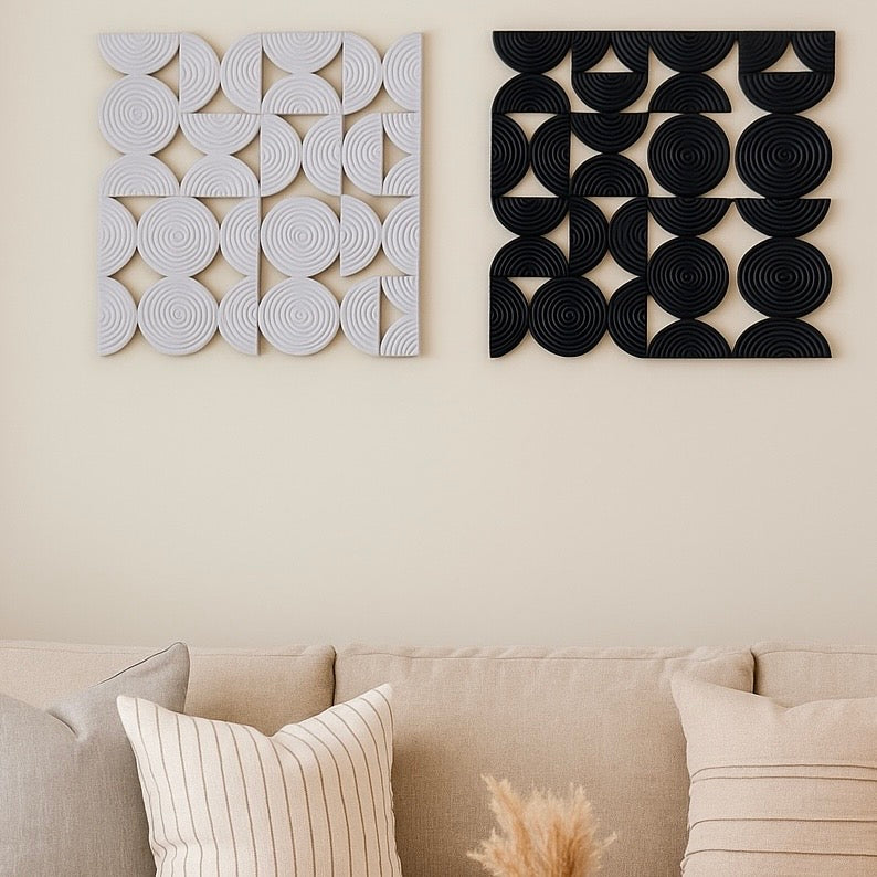 Orbit Wooden Wall Panels - White
