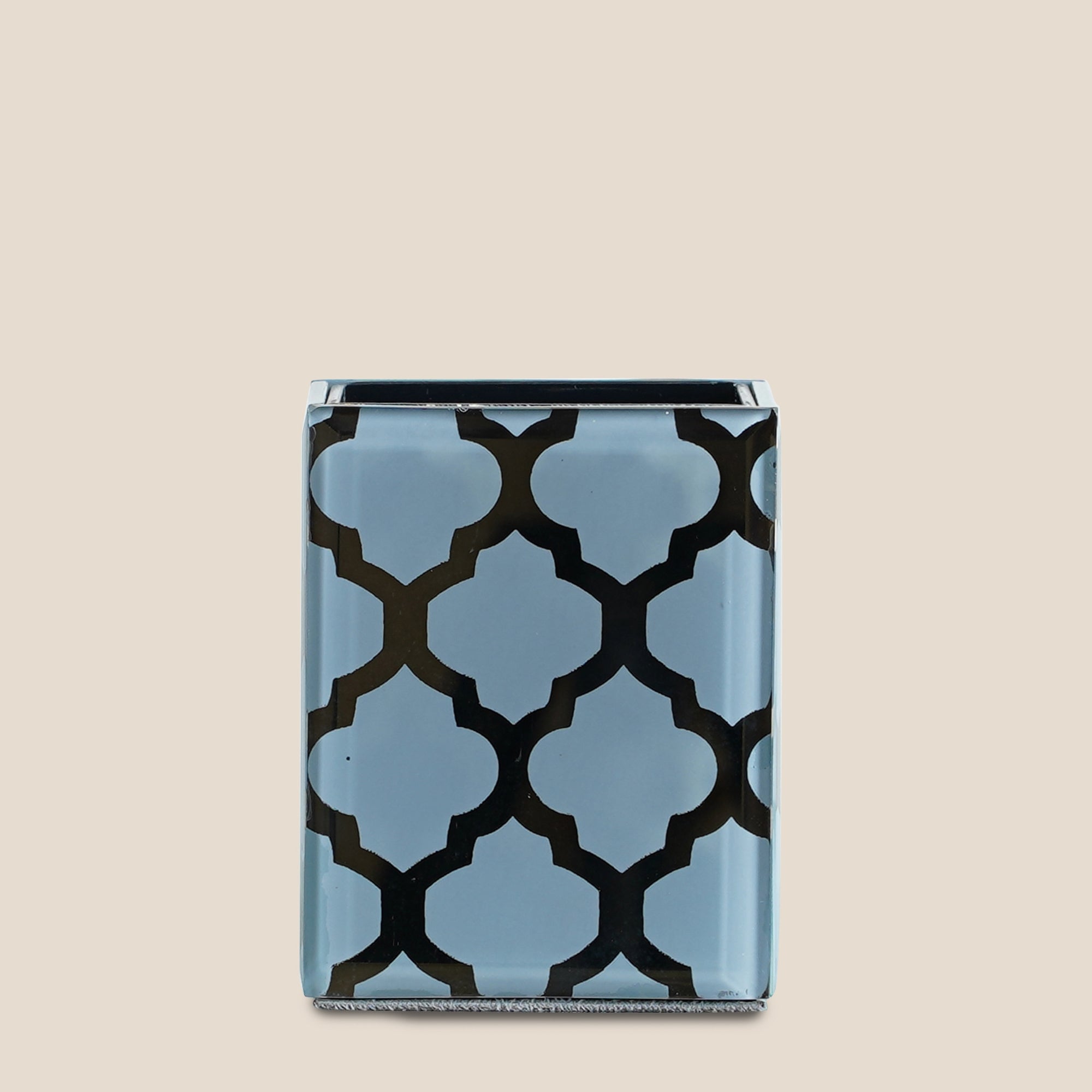 Moroccan Jaali Glass Tumbler - Grey