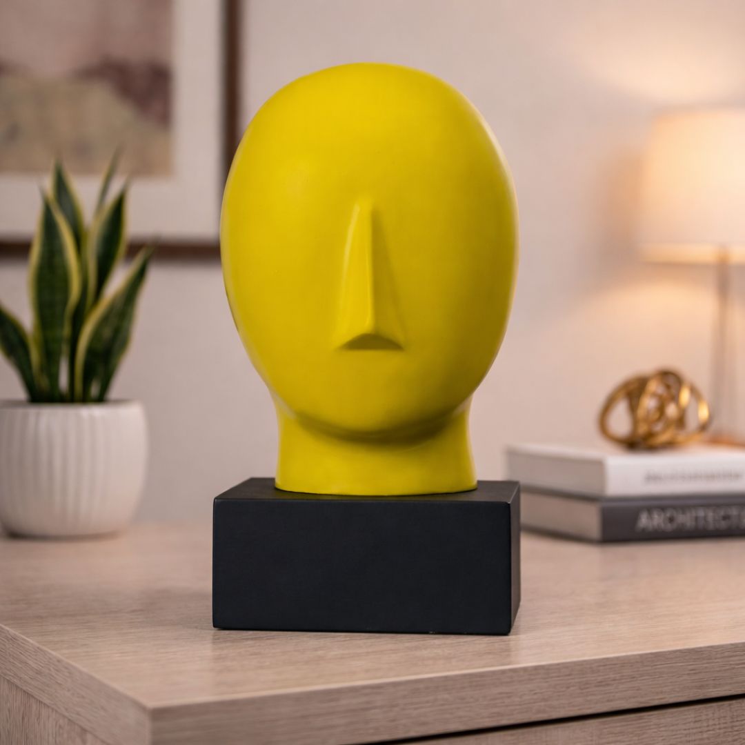 Minimalist Muse Sculpture - Neon