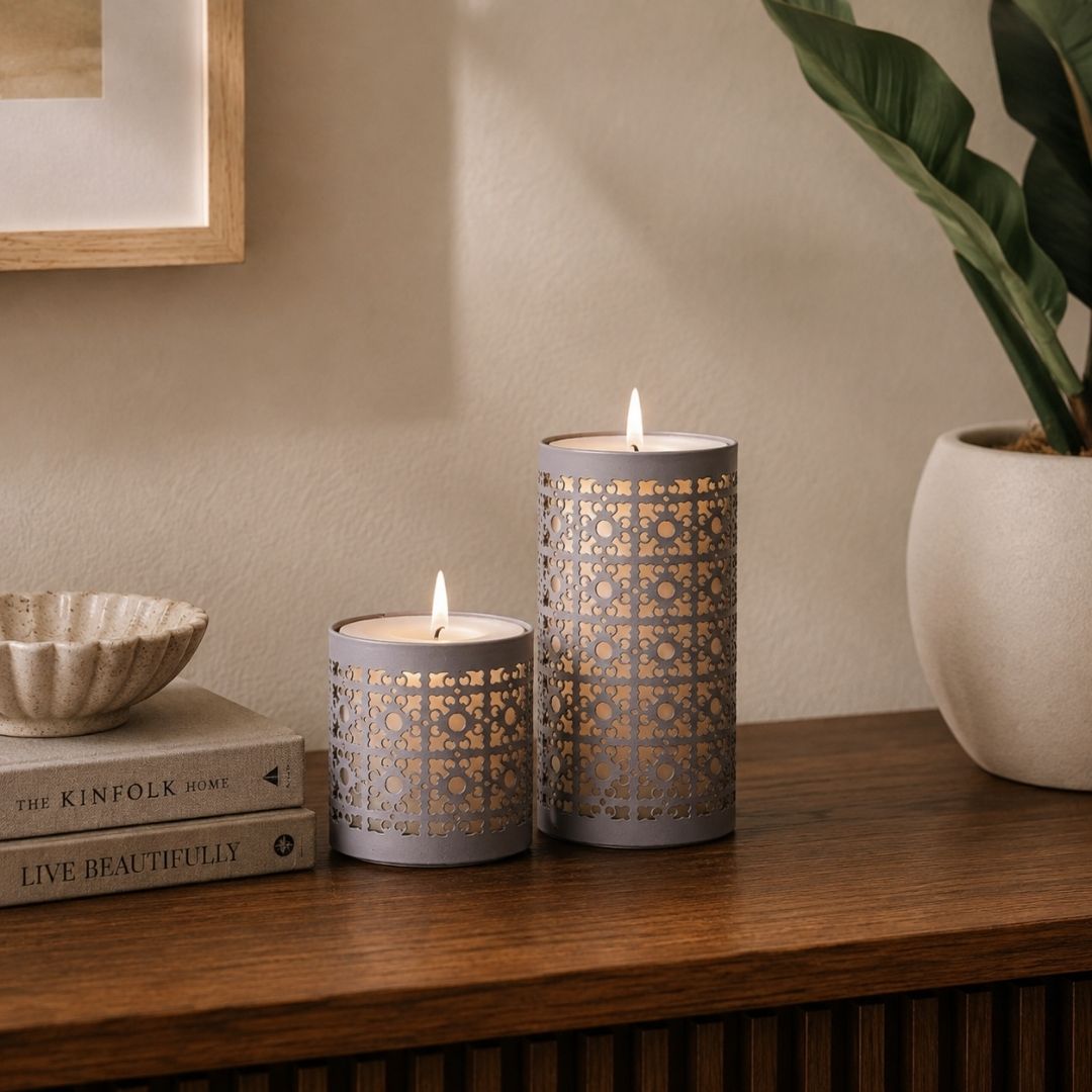 Vanilla Glow Lace Candles