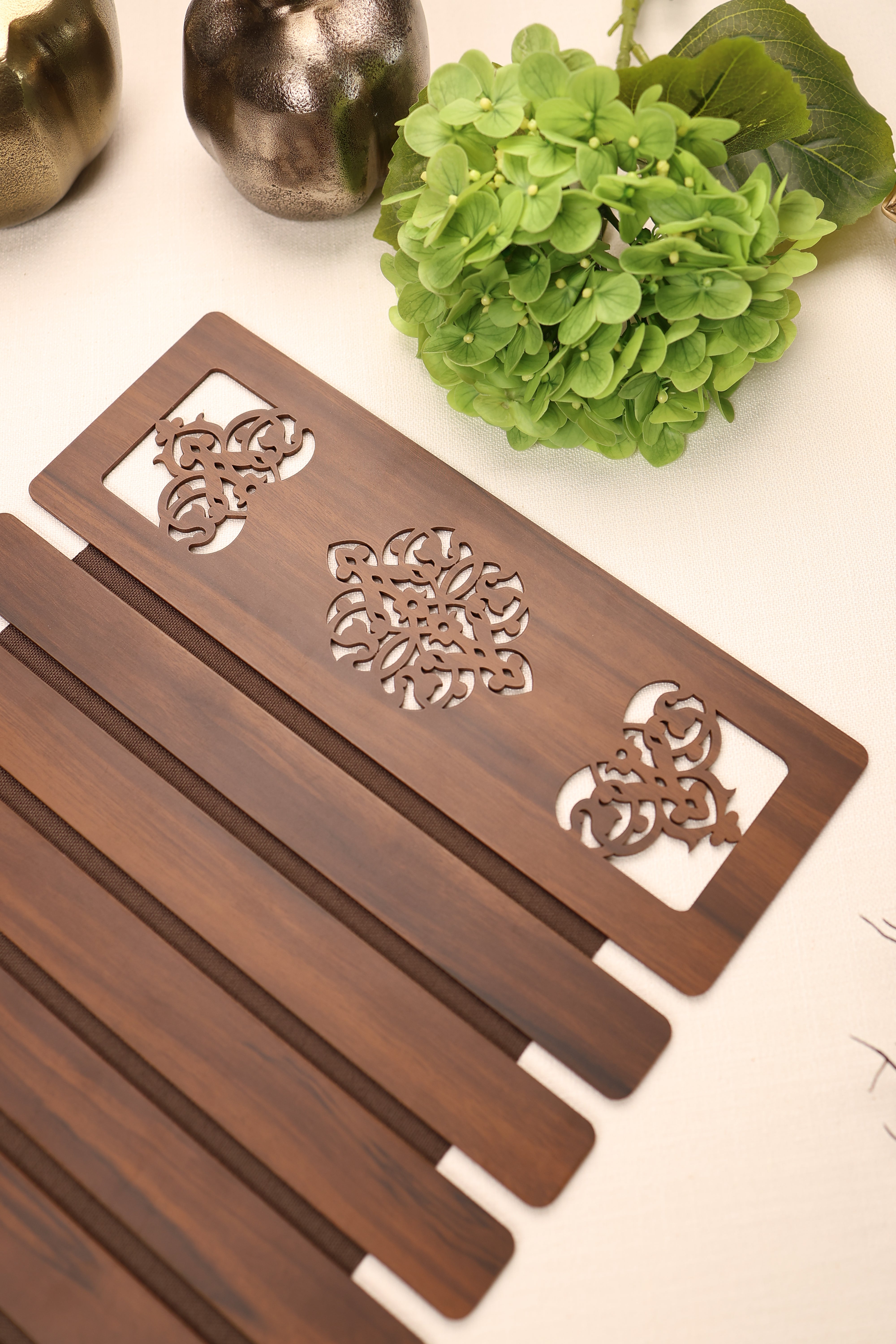 Carved Folding Table Mats