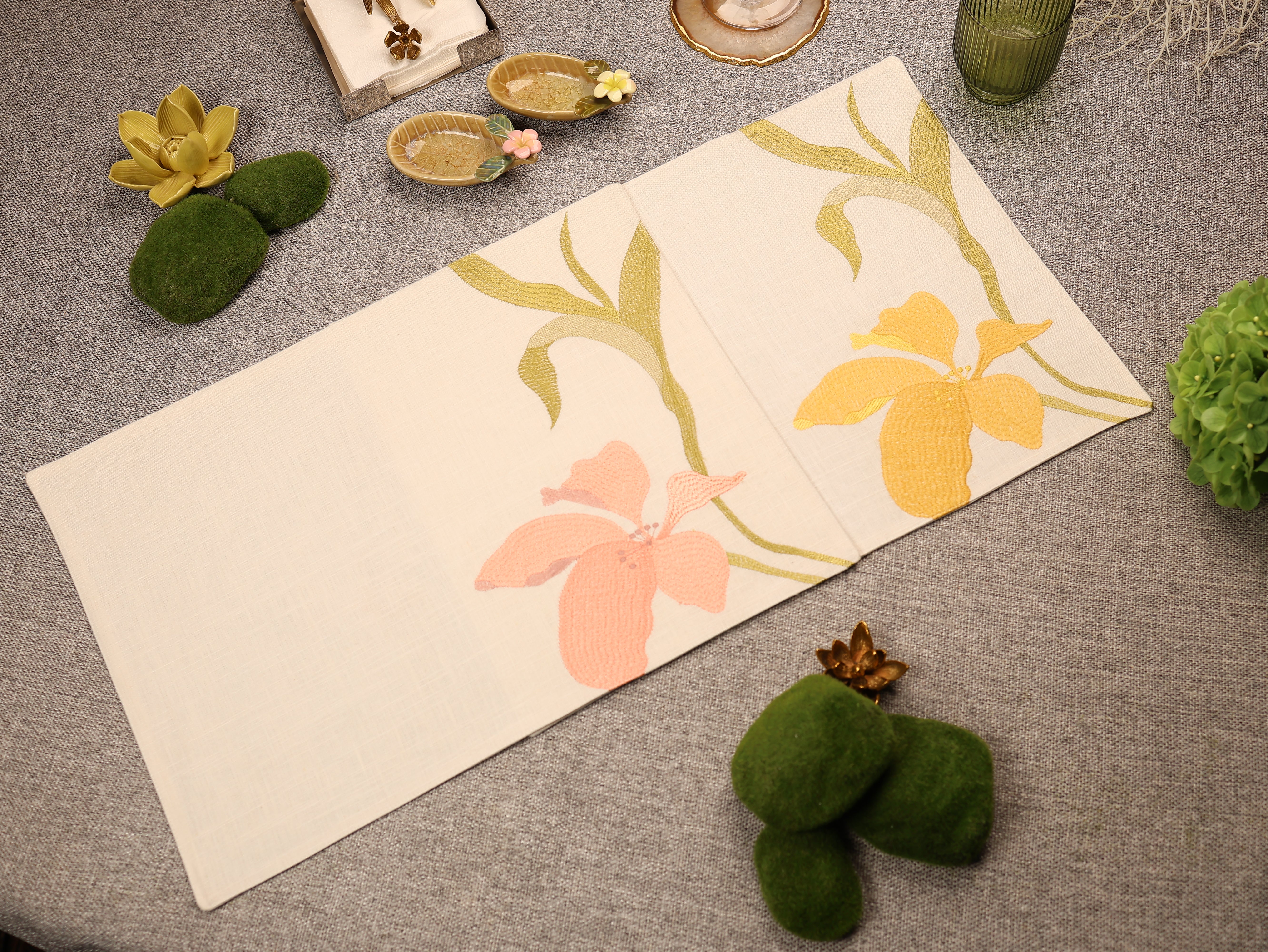 The Orchid Table Mats  - Blush (Set of 6 )