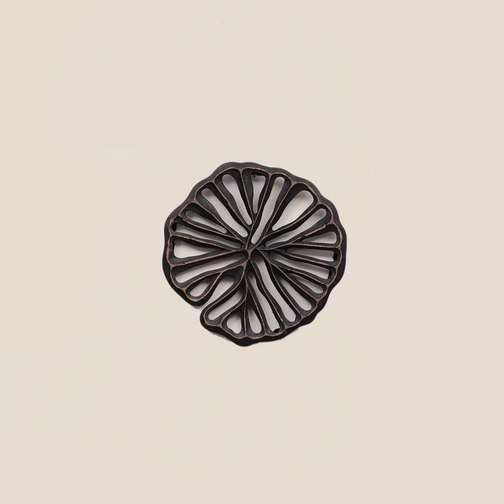 Lotus Pad Wooden Wall Art - Small