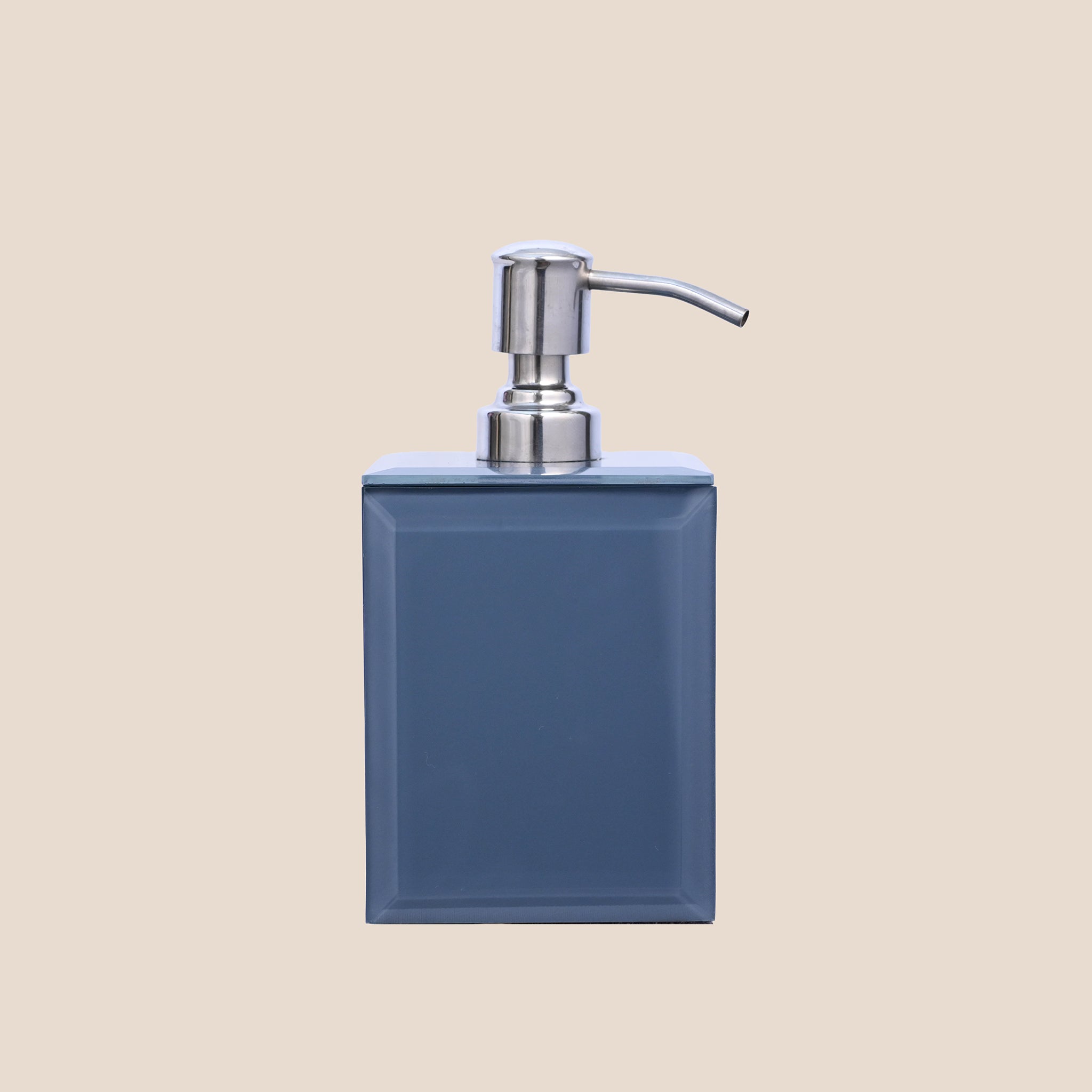 Grey Glass Tumbler & Dispenser