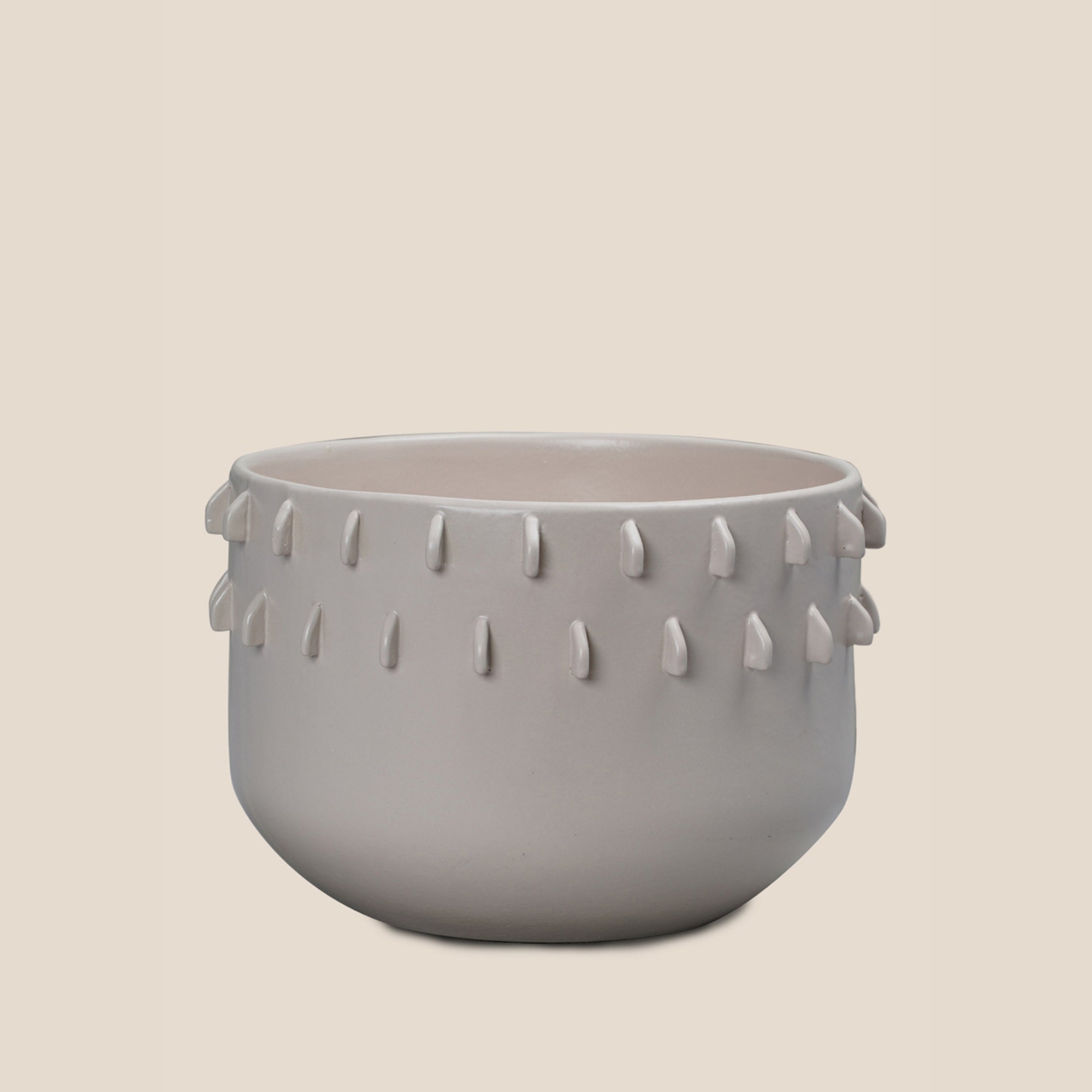The Spiked Terra Ivory Planter - Small