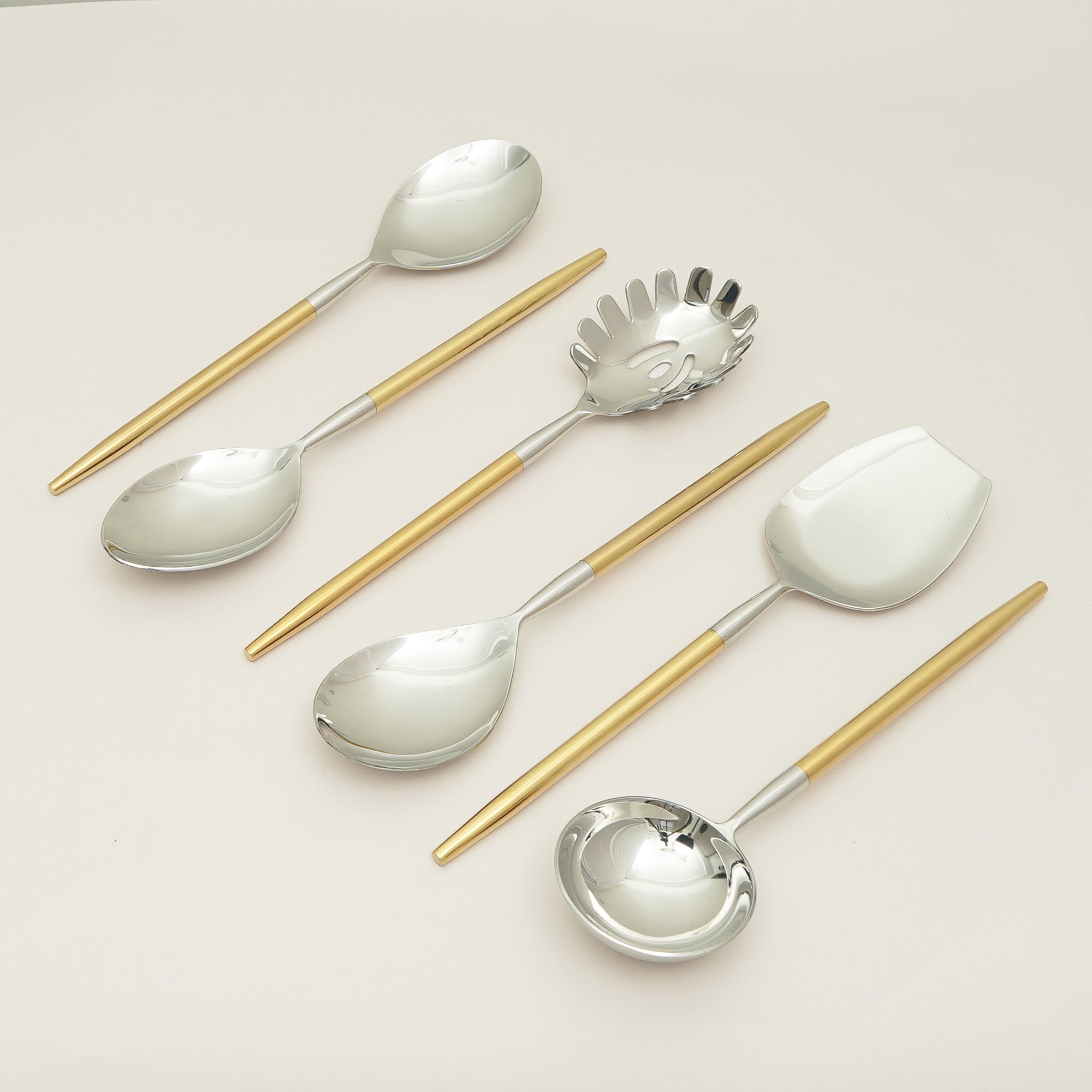 Luxe Duo-Tone Serving Set – 6 Pieces