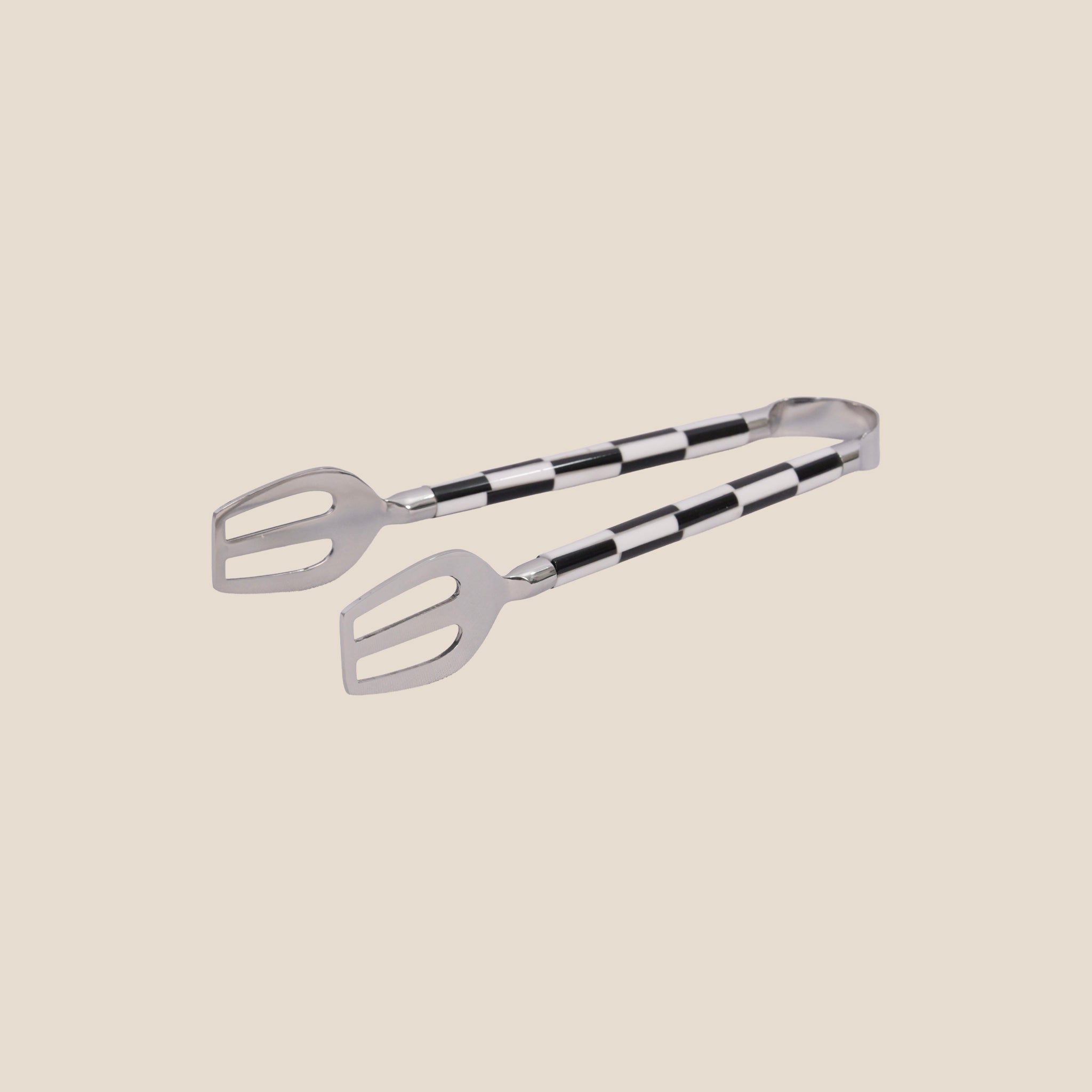 Monochrom Check Inlay Tong Nickel - Large