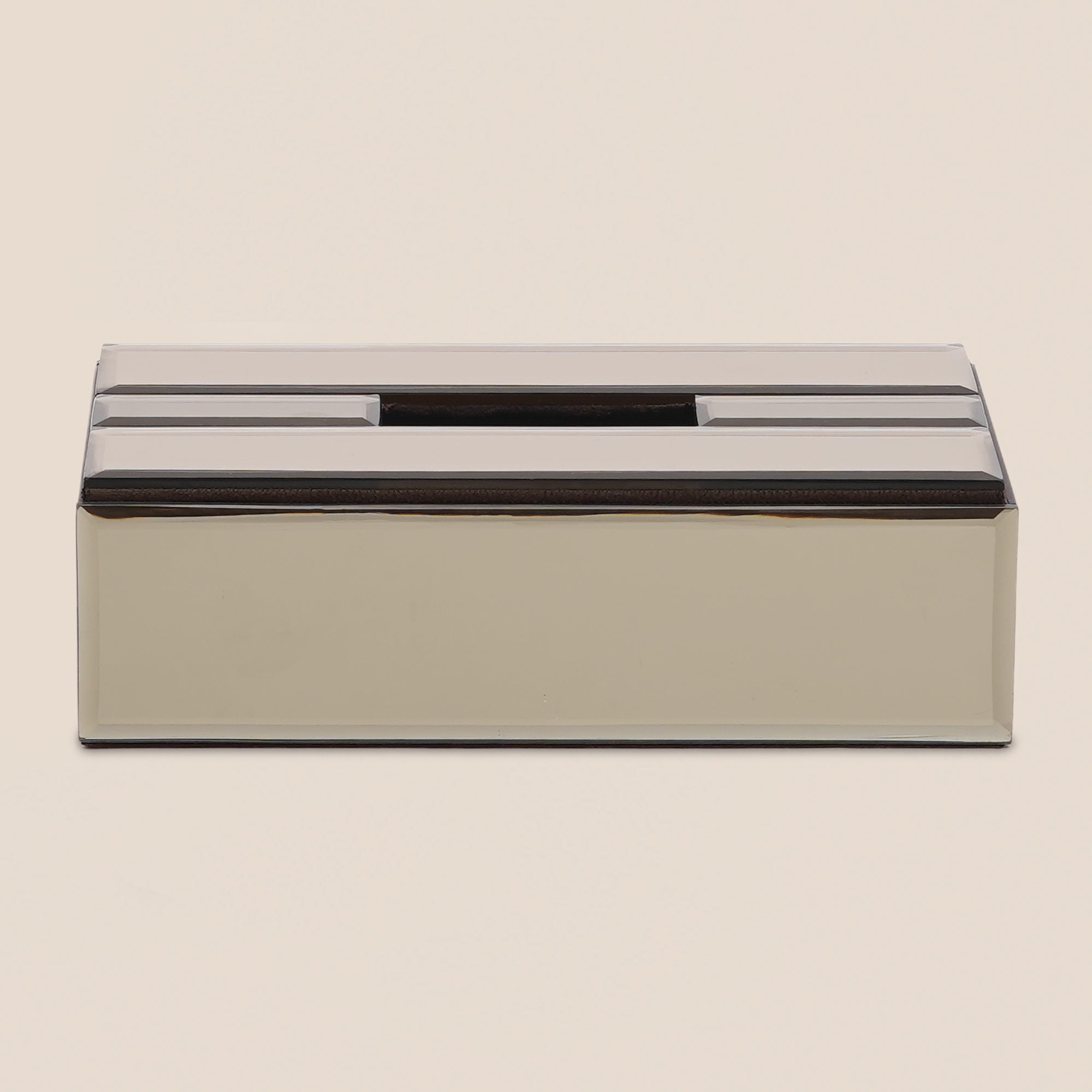 Luxe Bronze Mirrored Tissue box Holder