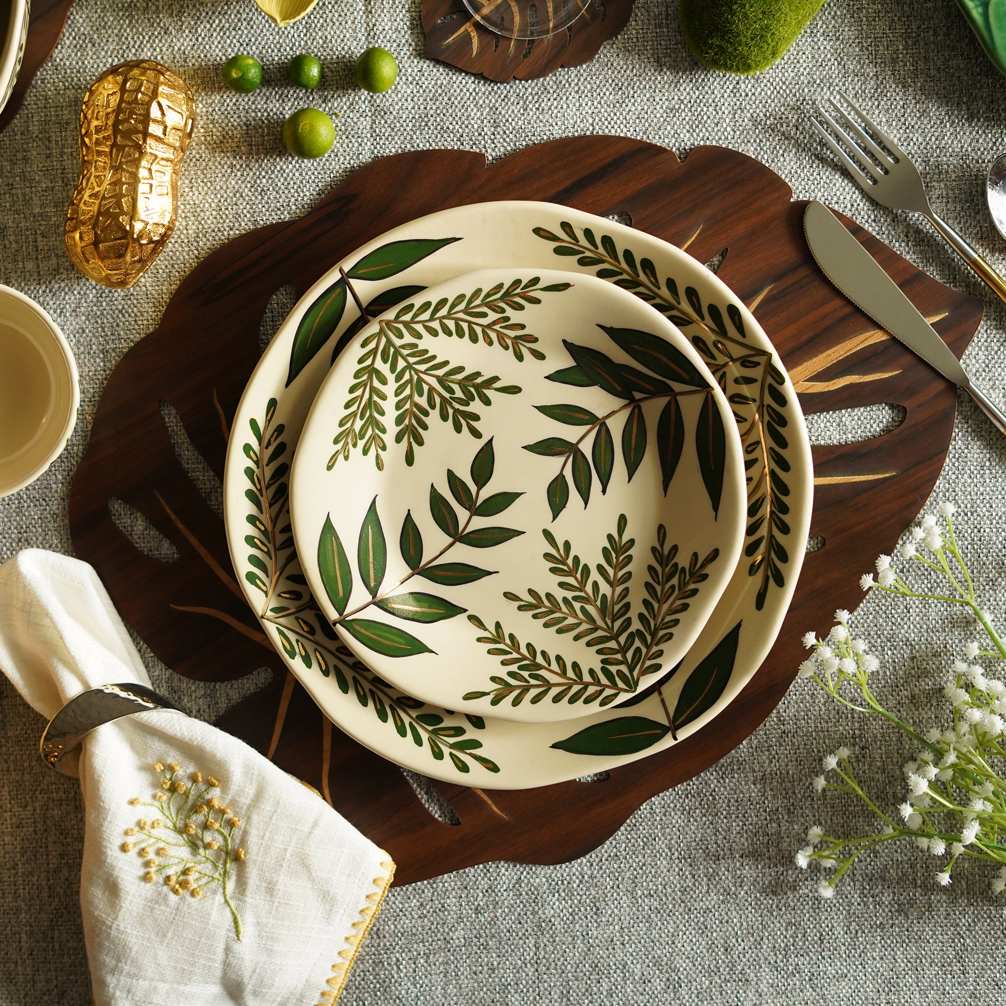 The Forest Collection 24 k Gold Plated– Full Plate
