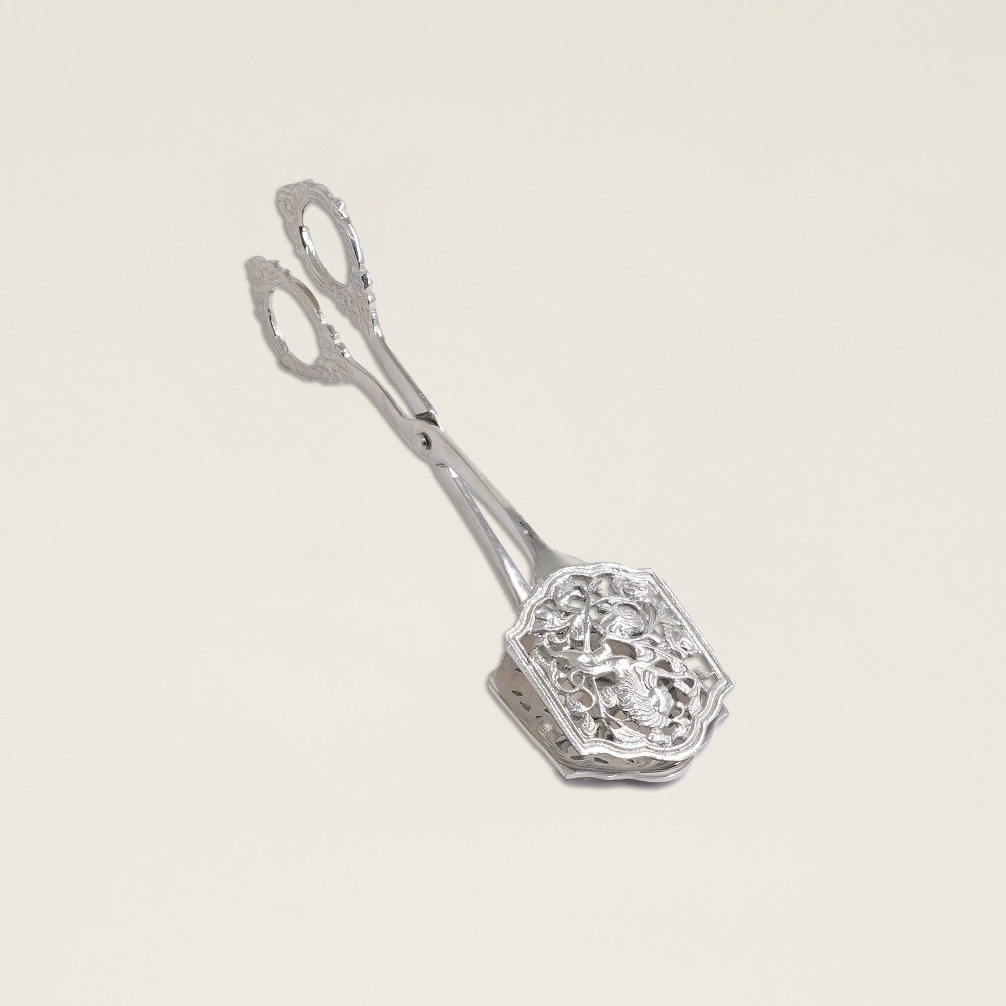 Regal Filigree Silver Pastry Tong