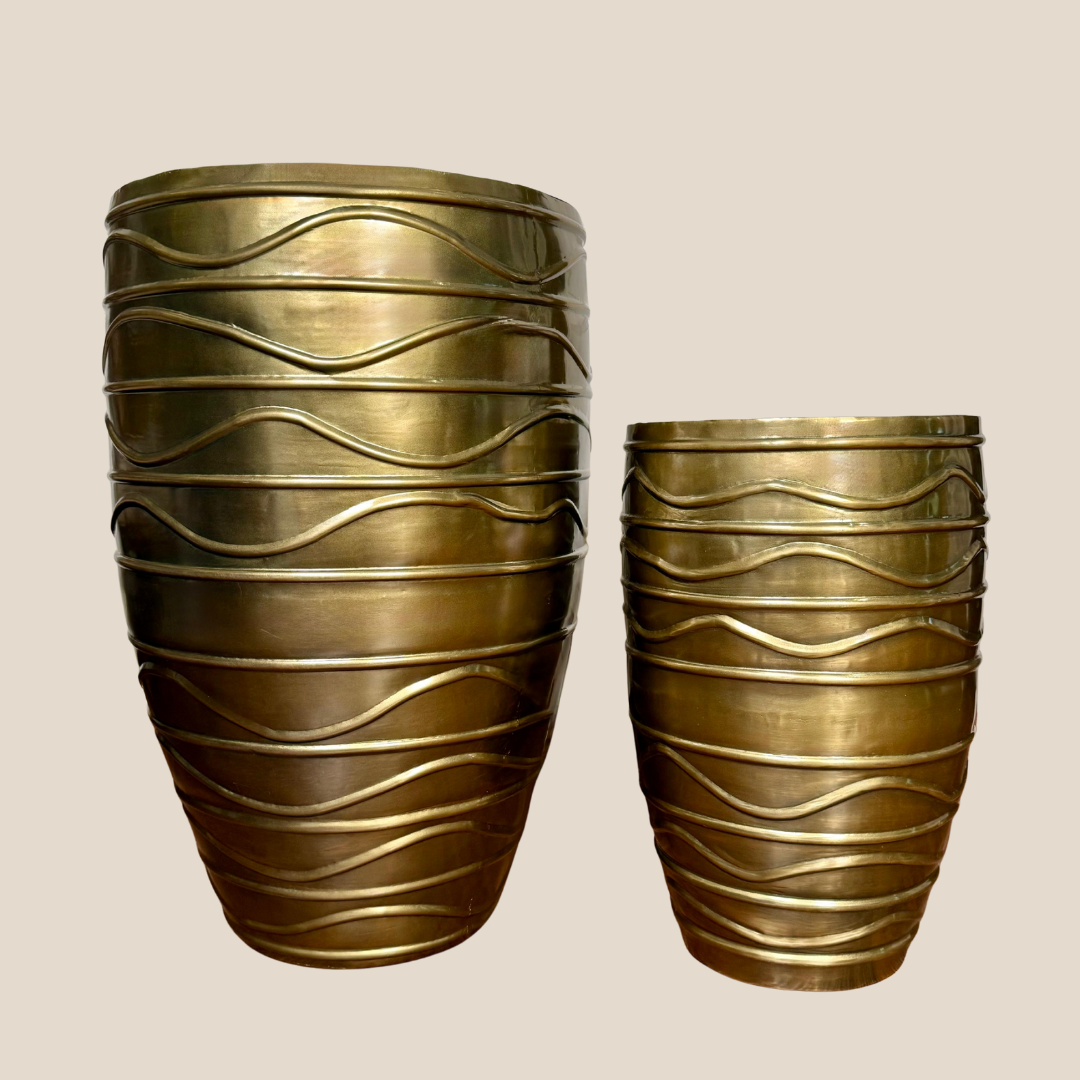 Gilded Crest Planter - Small