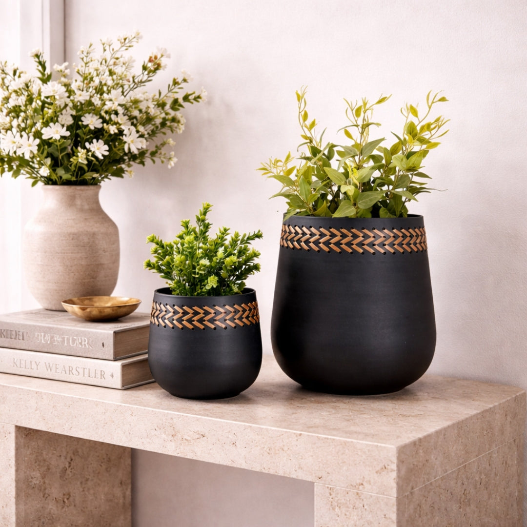 Soho Planter - Black Set of 2