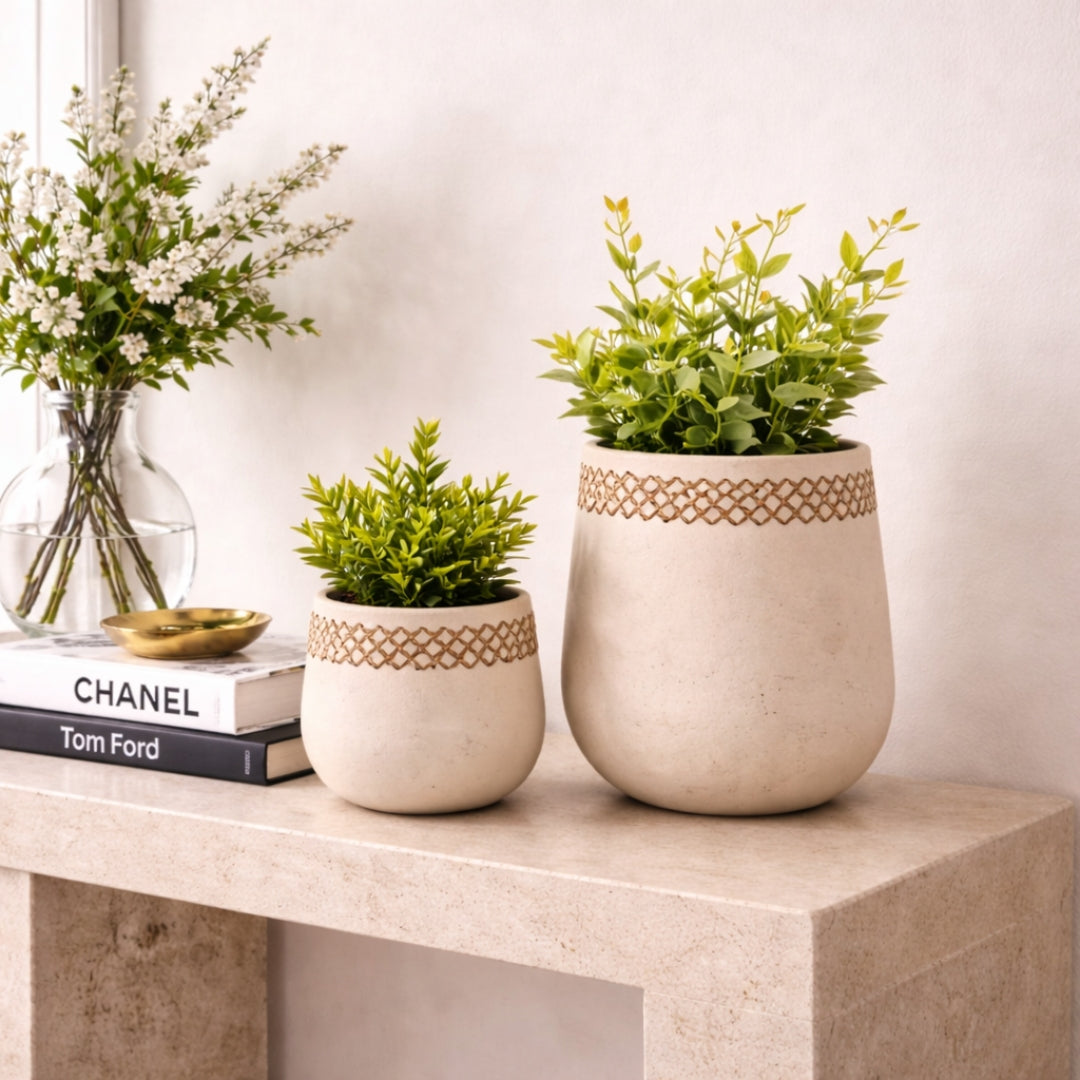 Soho Planter - Beige (Set of 2)