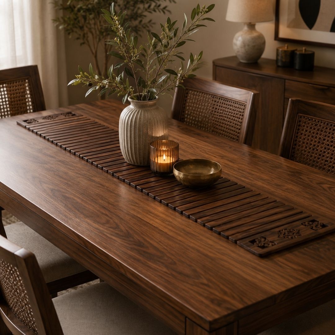 Carved Folding Table Runner - Large