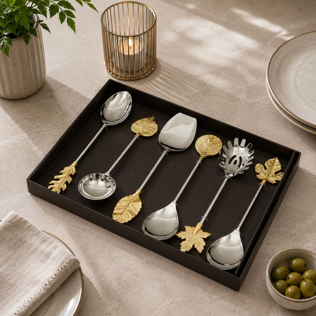 Leaf Elegance Serving Set